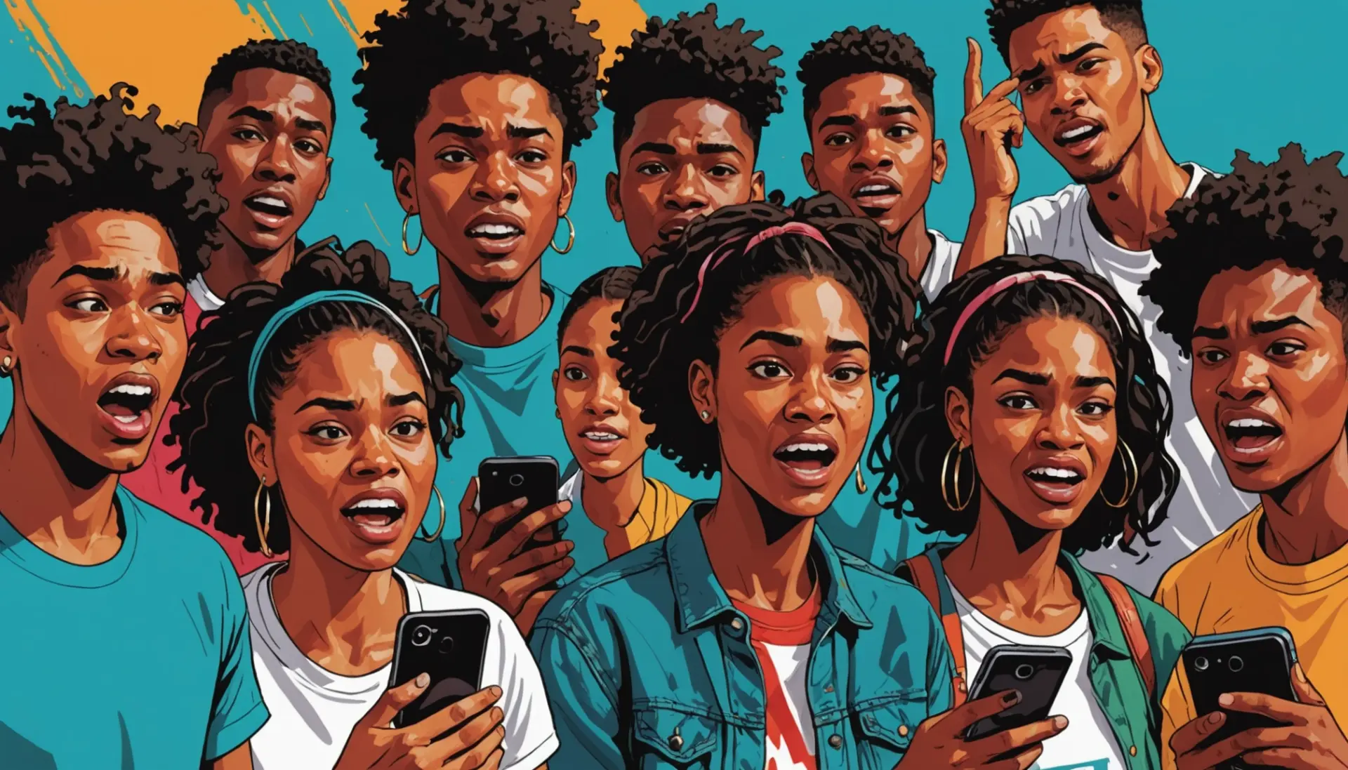 Editorial illustration showing people making a wince face, what does wince mean