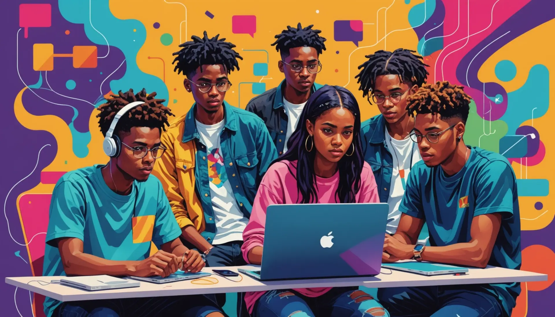 Illustration of a voice chat with the phrase what does awaiting endpoint mean on discord implied