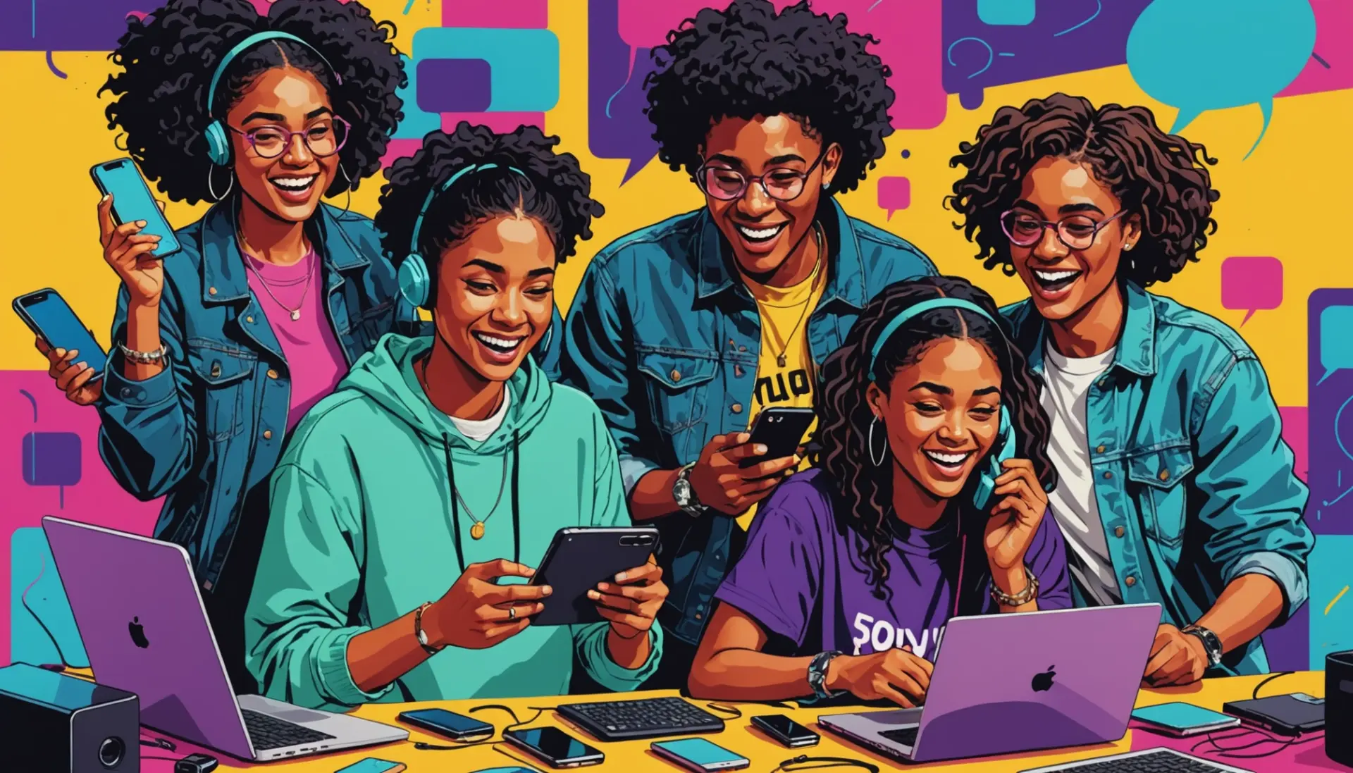 Editorial illustration of people reacting to the phrase roast beef meaning slang