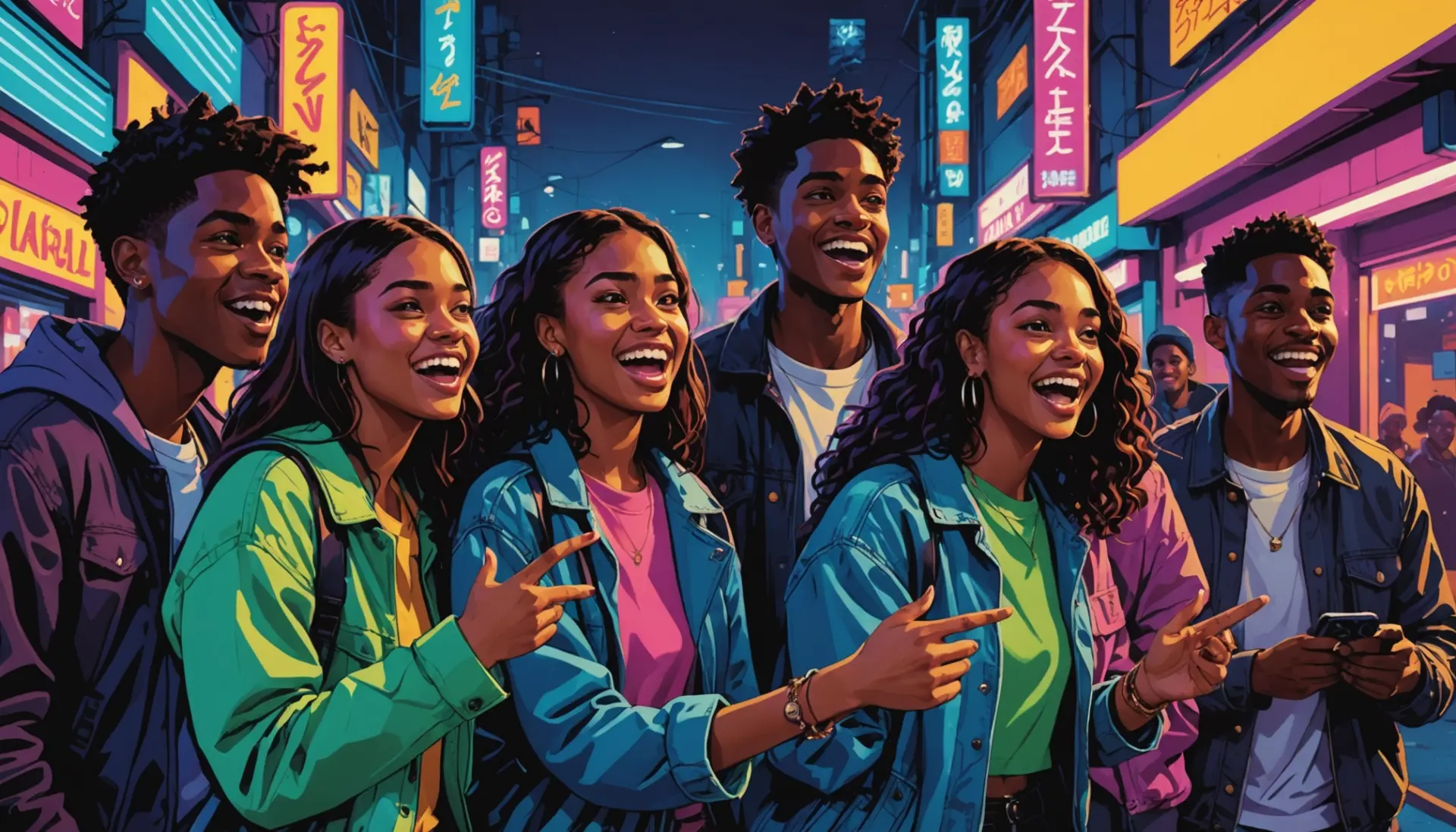 Editorial illustration depicting the phrase what is bone smashing urban dictionary in a street-culture scene