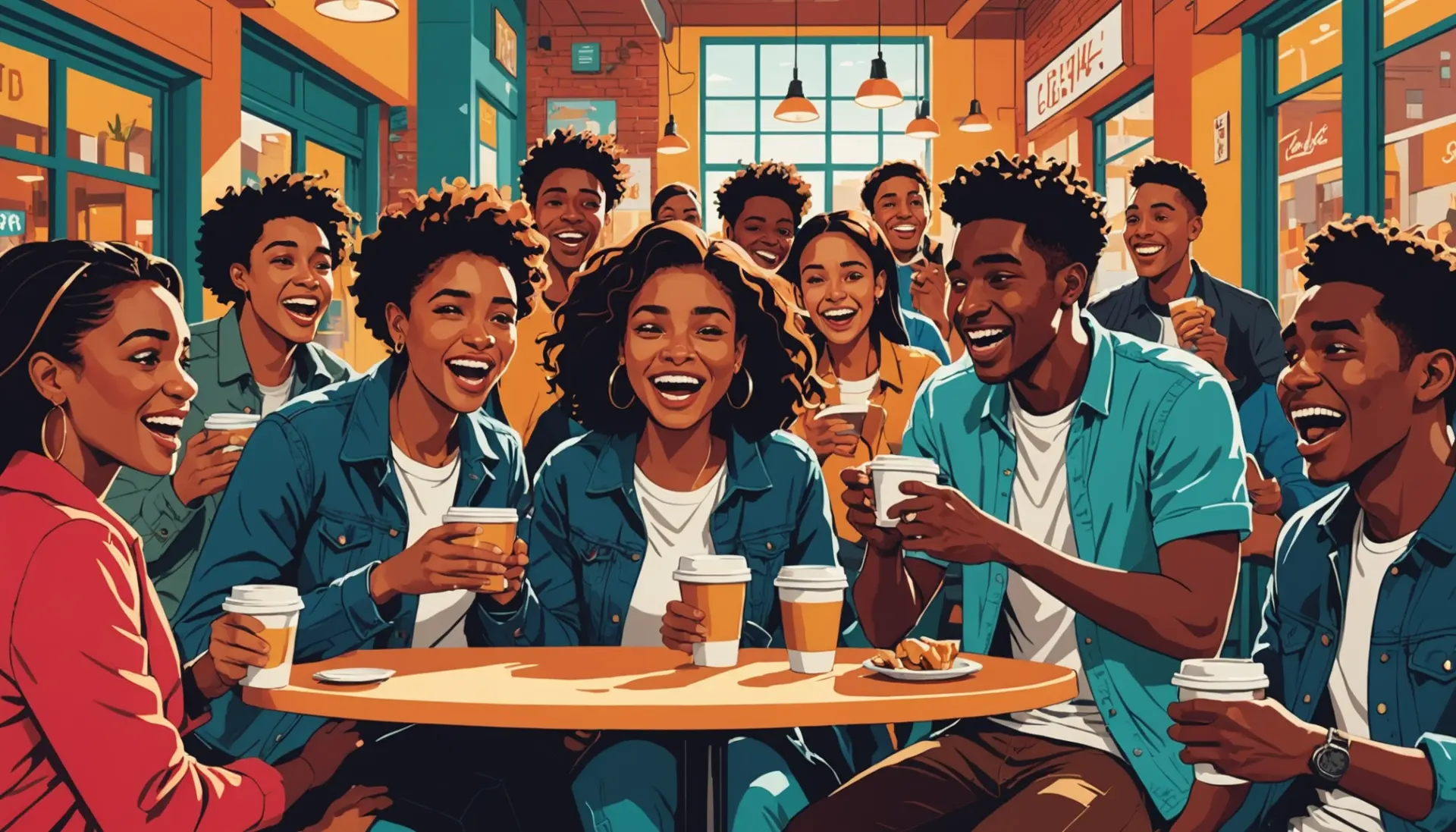 Illustration showing the phrase what does yutz mean in context, with characters reacting to someone being a yutz