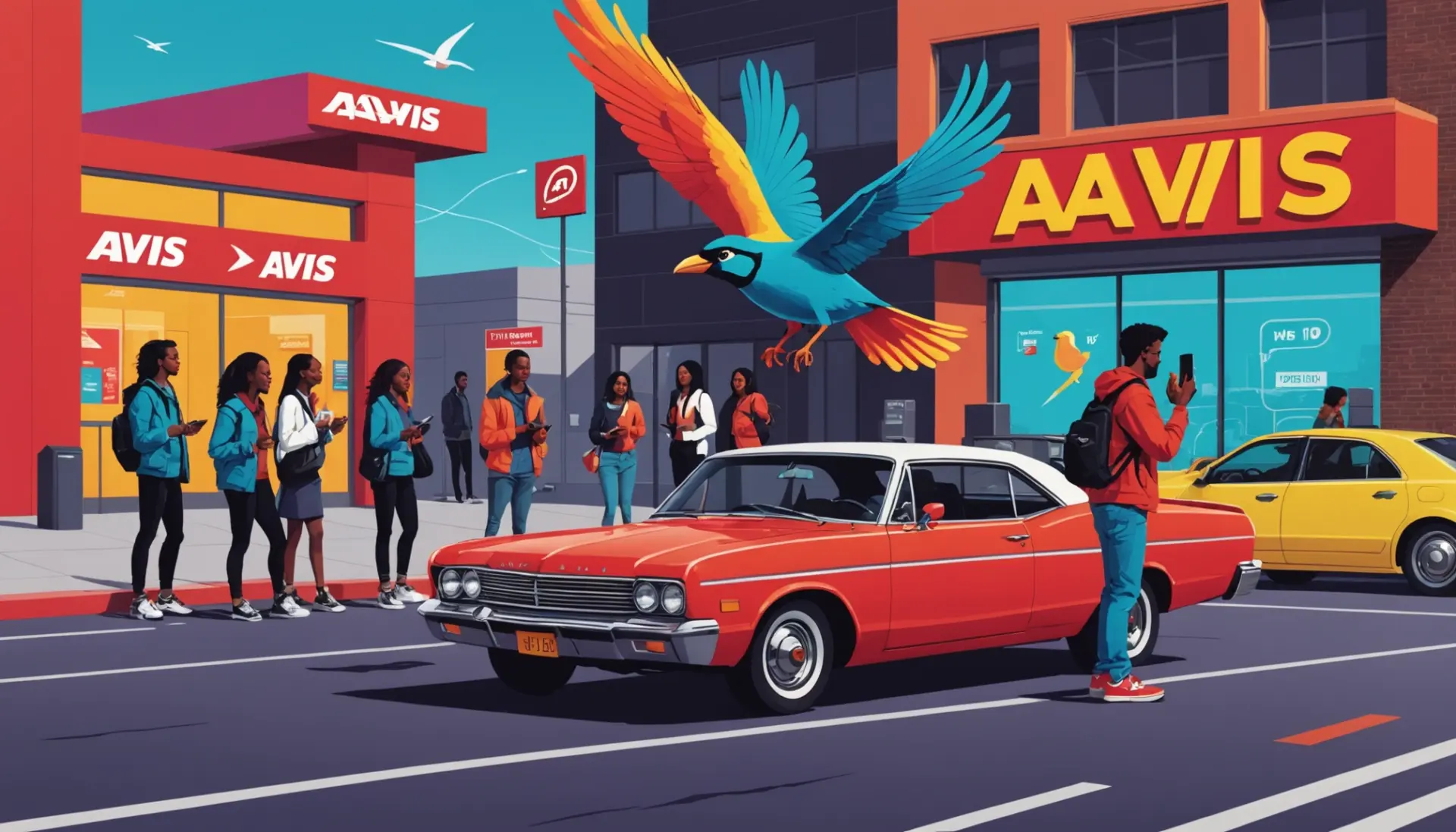 Editorial illustration representing 'what does avis mean' with vibrant imagery and cultural cues