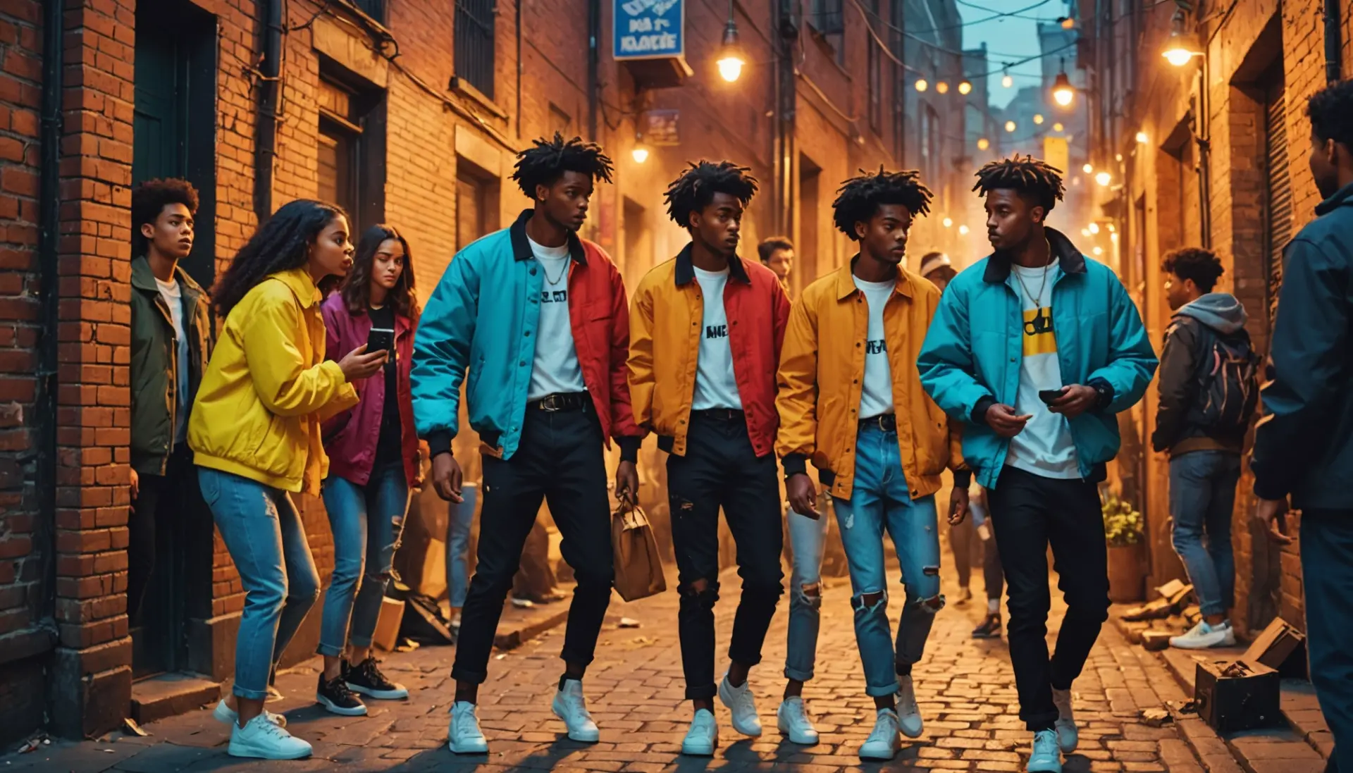 Editorial illustration of young people discovering a rare truffle, with the phrase truffle meaning slang implied