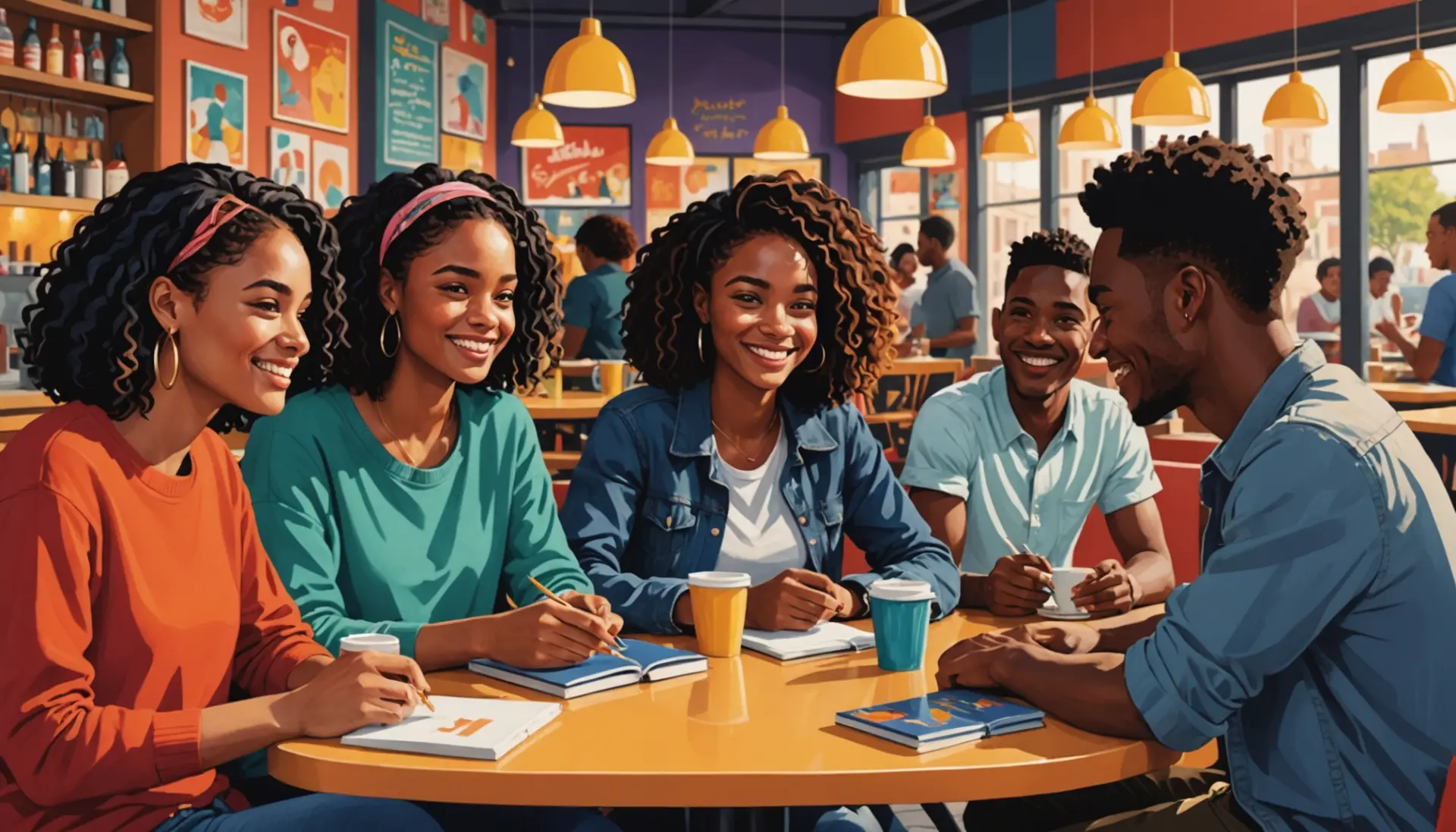 Editorial illustration of people saying 'praise be to allah' and the phrase what does praise be to allah mean depicted symbolically