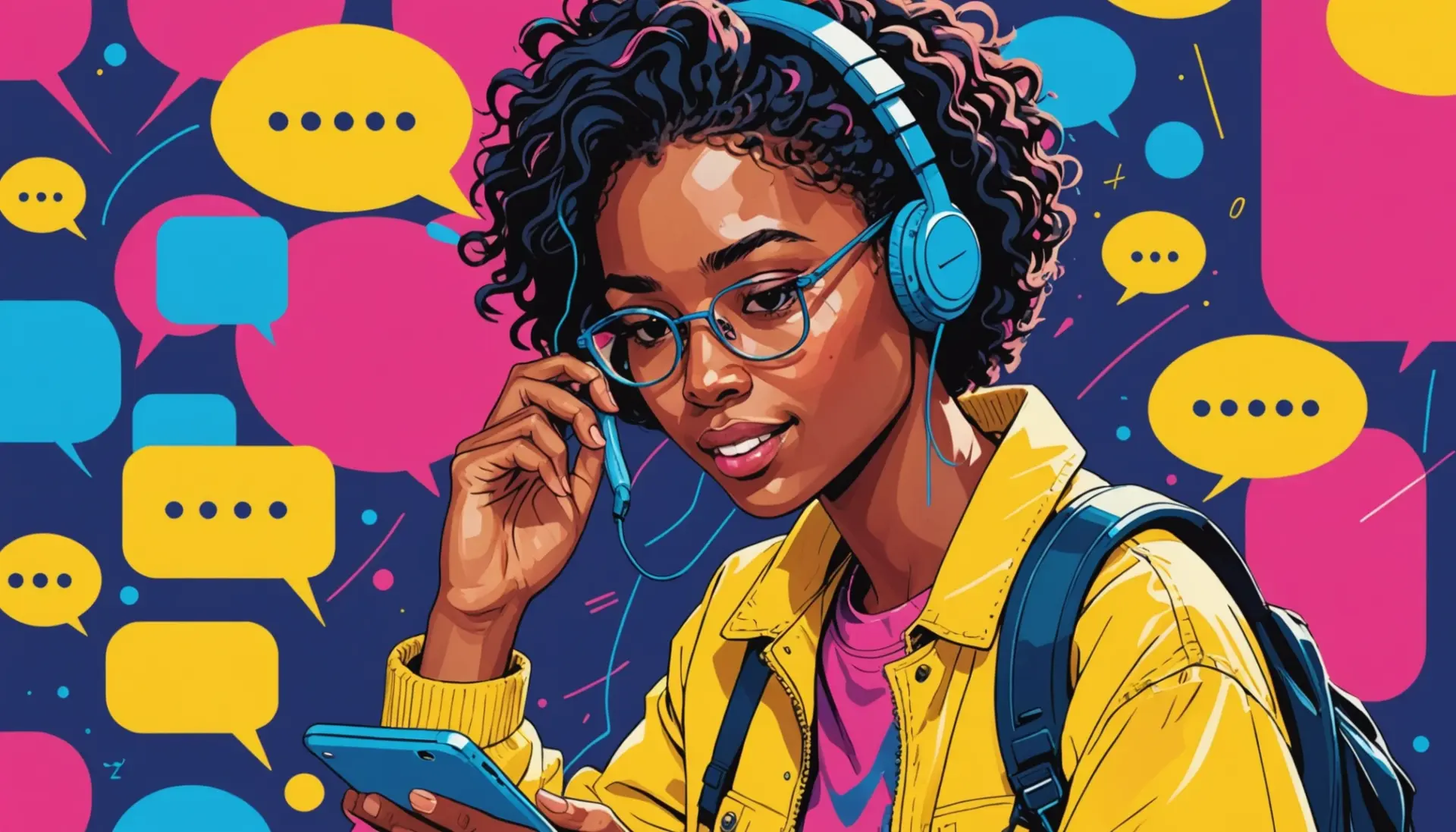 Editorial illustration showing the phrase urban dictionary munch in a viral social media context