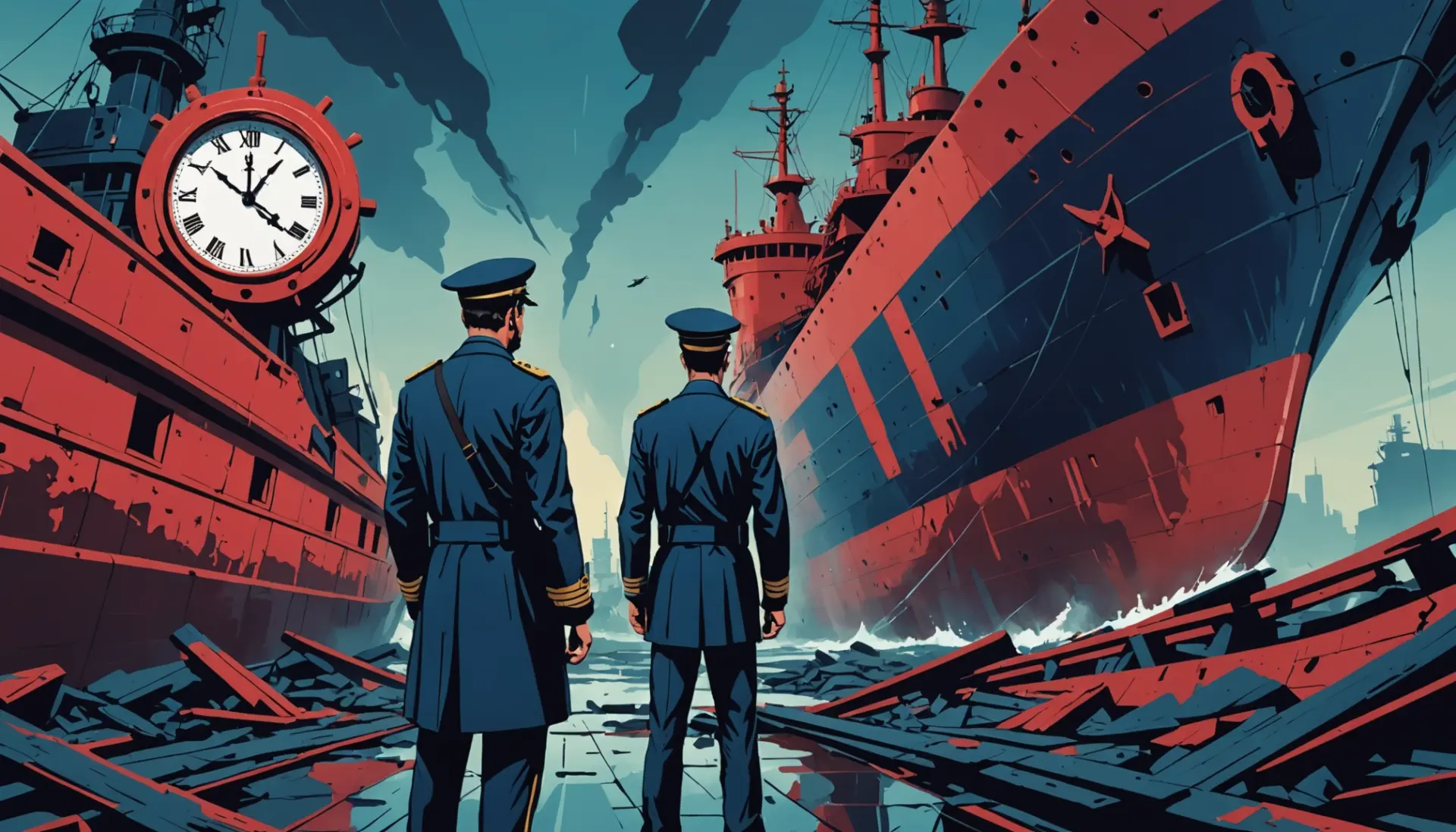 Illustration showing the phrase what does dereliction of duty mean as a concept with symbolic figures representing duty and neglect