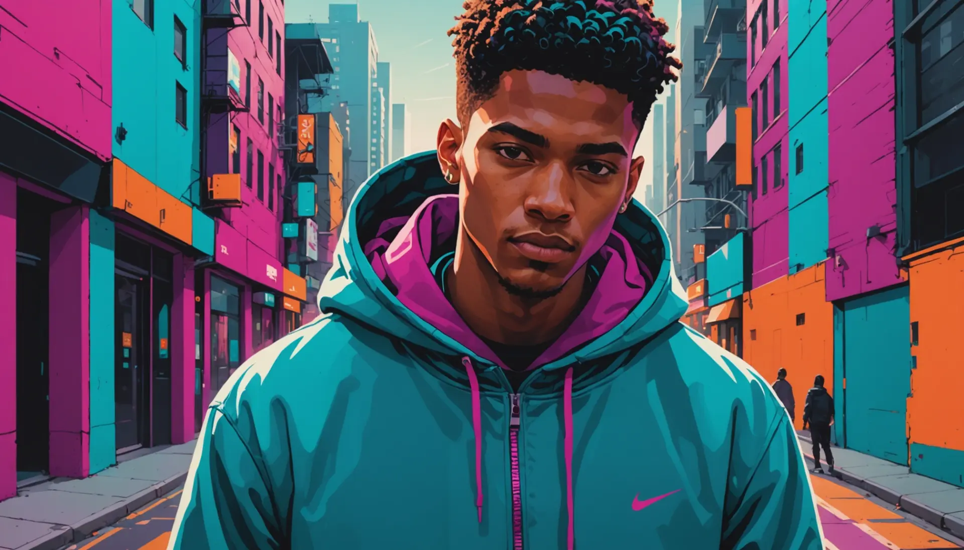 Editorial illustration showing a person with 'DL man' vibe, representing the concept urban dictionary dl man