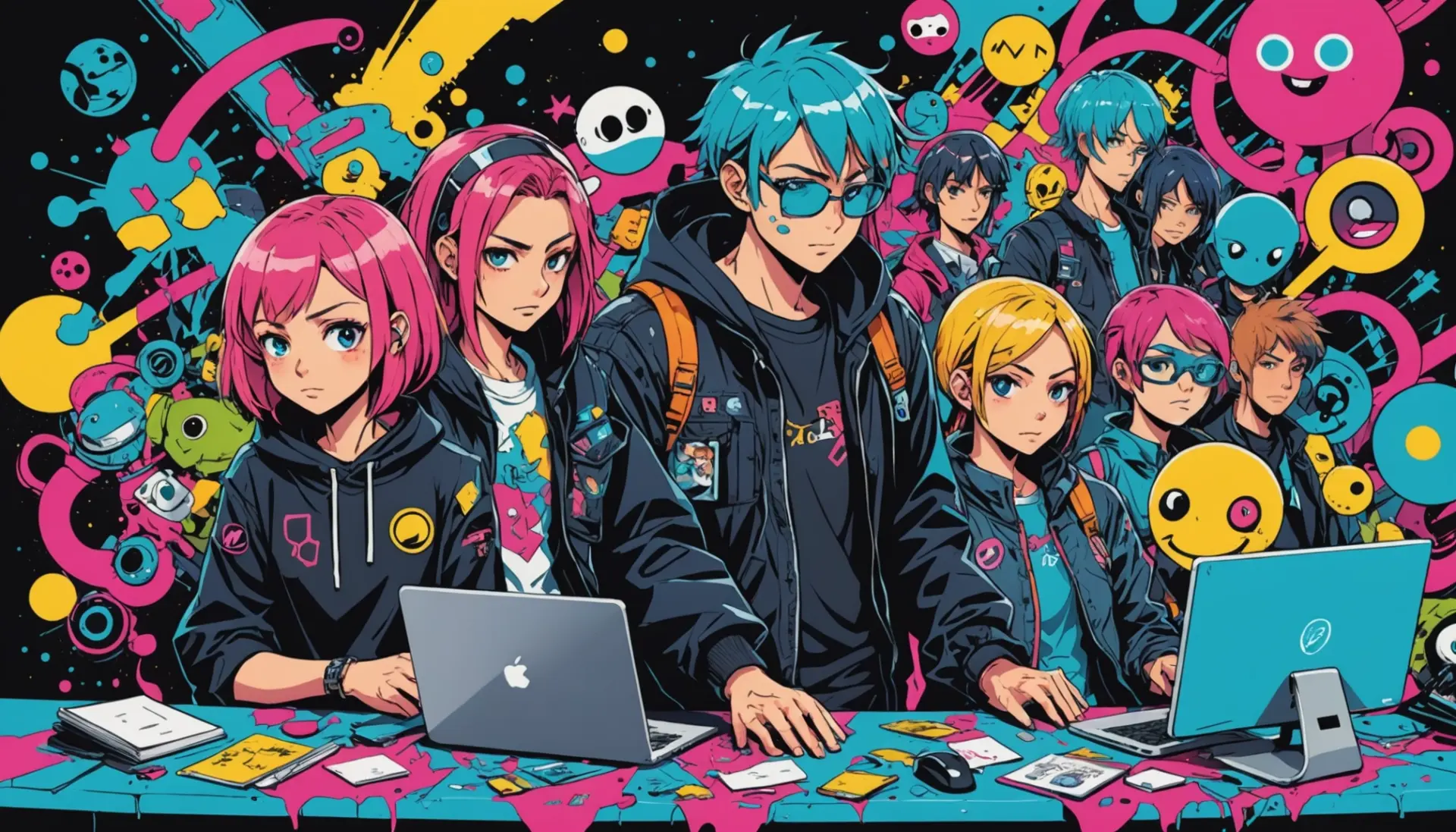 Editorial illustration depicting the topic guro urban dictionary with abstract, intense imagery