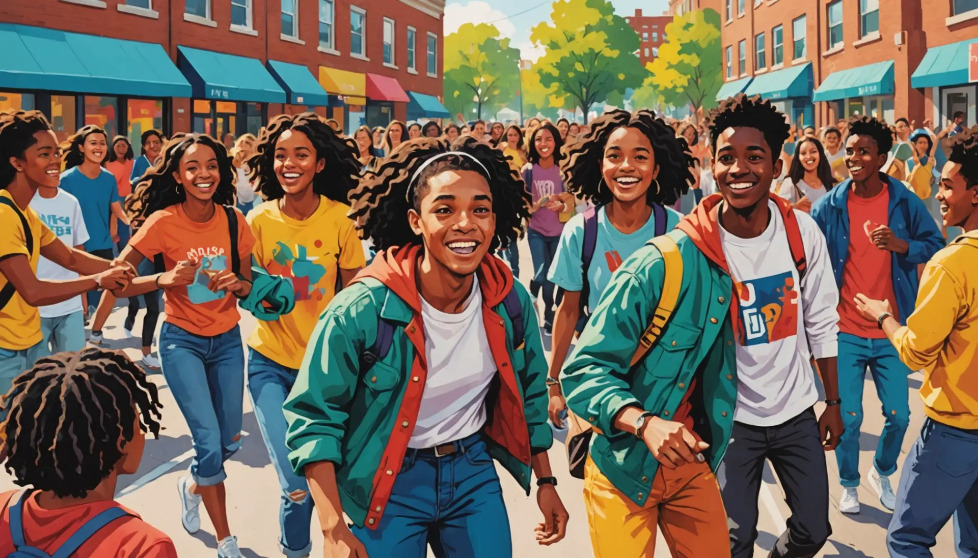 Editorial illustration showing people teasing and wearing rags, representing rag slang meaning