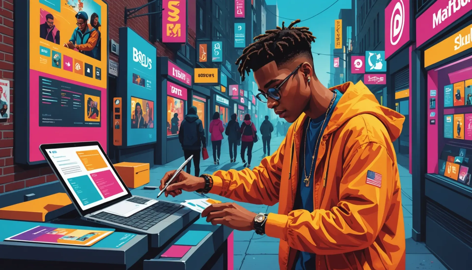 Editorial illustration showing people 'culling' followers, with the phrase what does cull mean in concept