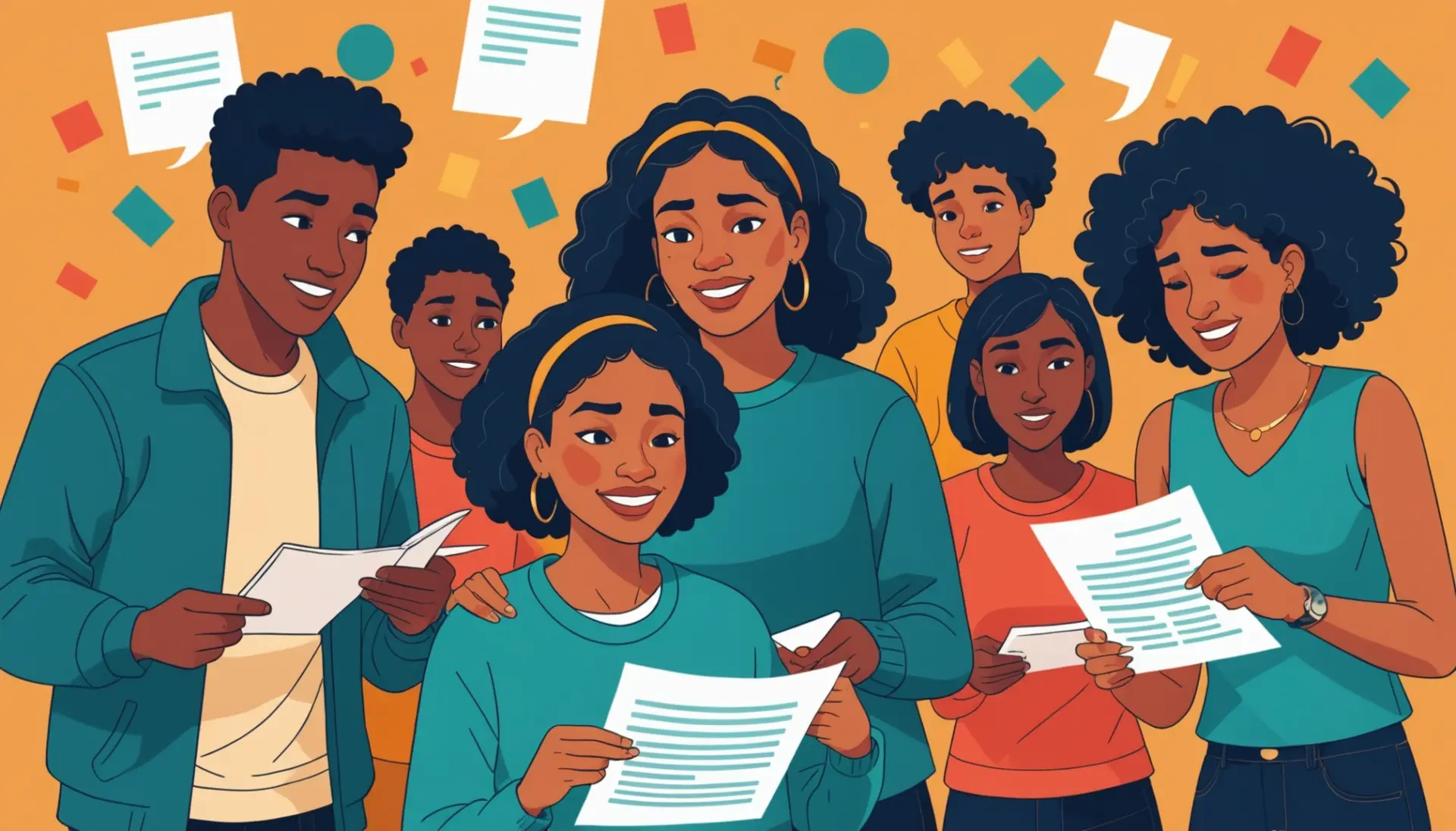 Editorial illustration showing people reacting to tax day, with the phrase what does tax day mean in context