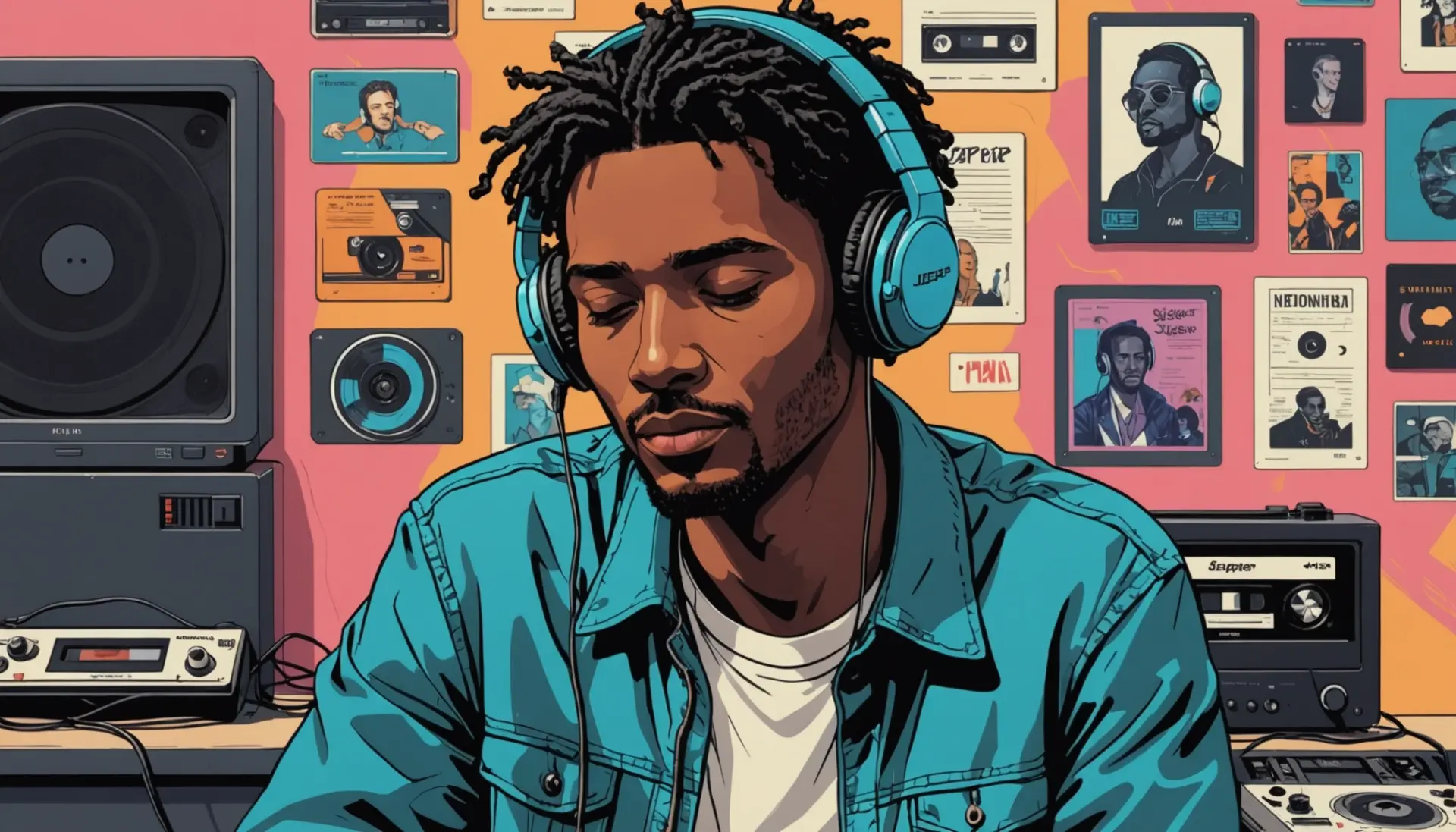 Editorial illustration showing the phrase sleeper meaning slang with visual metaphors of a quiet hit and hidden gem