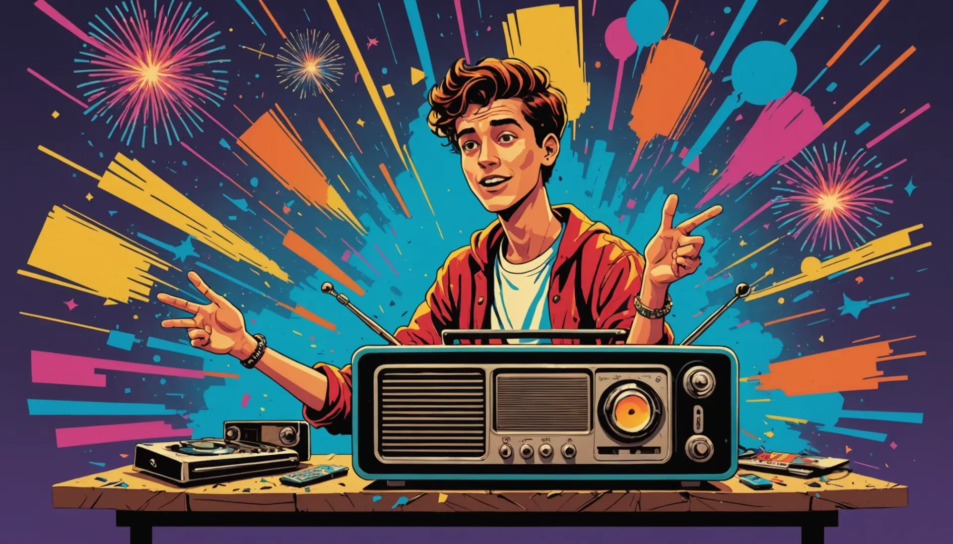Editorial illustration showing a person calling something a dud: dud slang