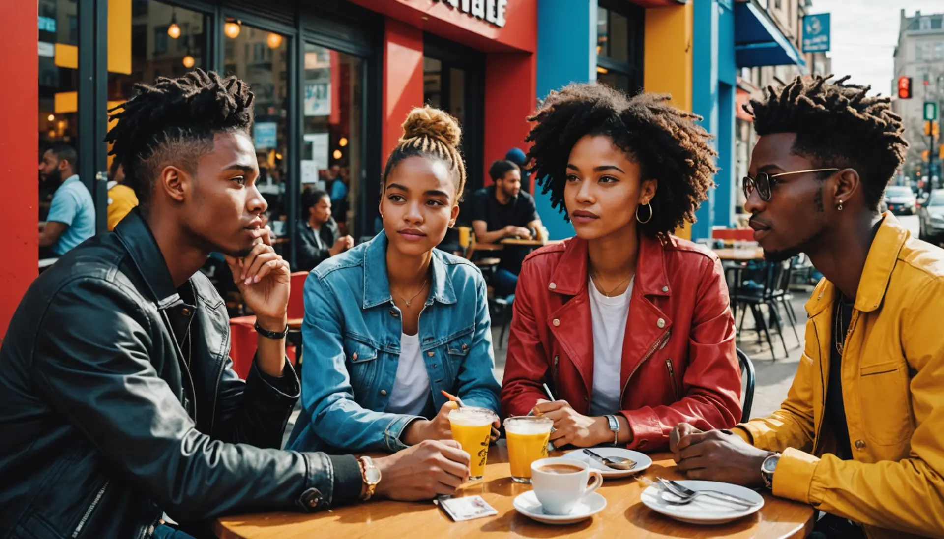 Editorial illustration showing characters exchanging an arch expression, labeled with arch definition slang