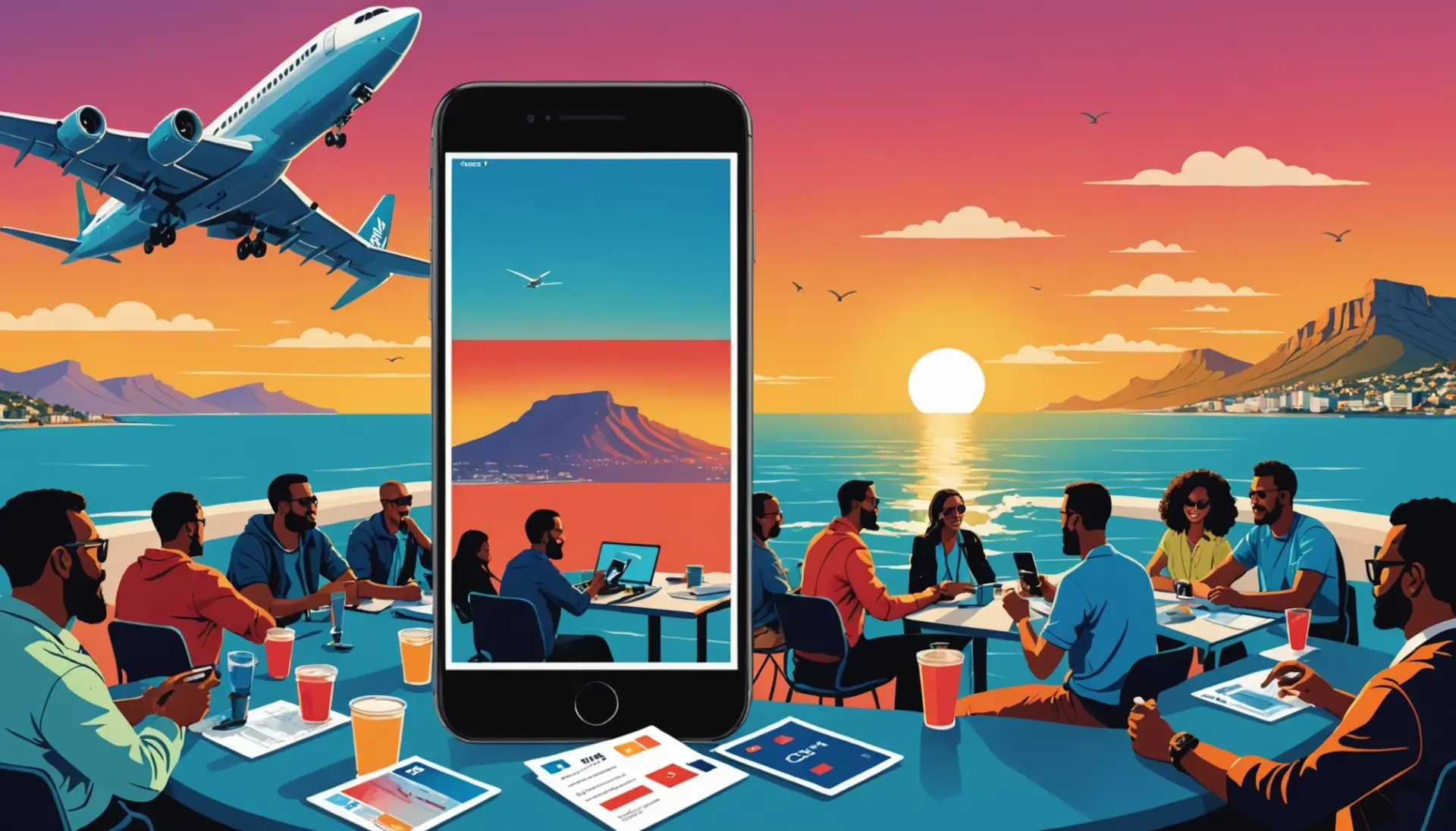 Editorial illustration showing people using phones with CPT slang tags, caption 'what does cpt mean in slang' in context