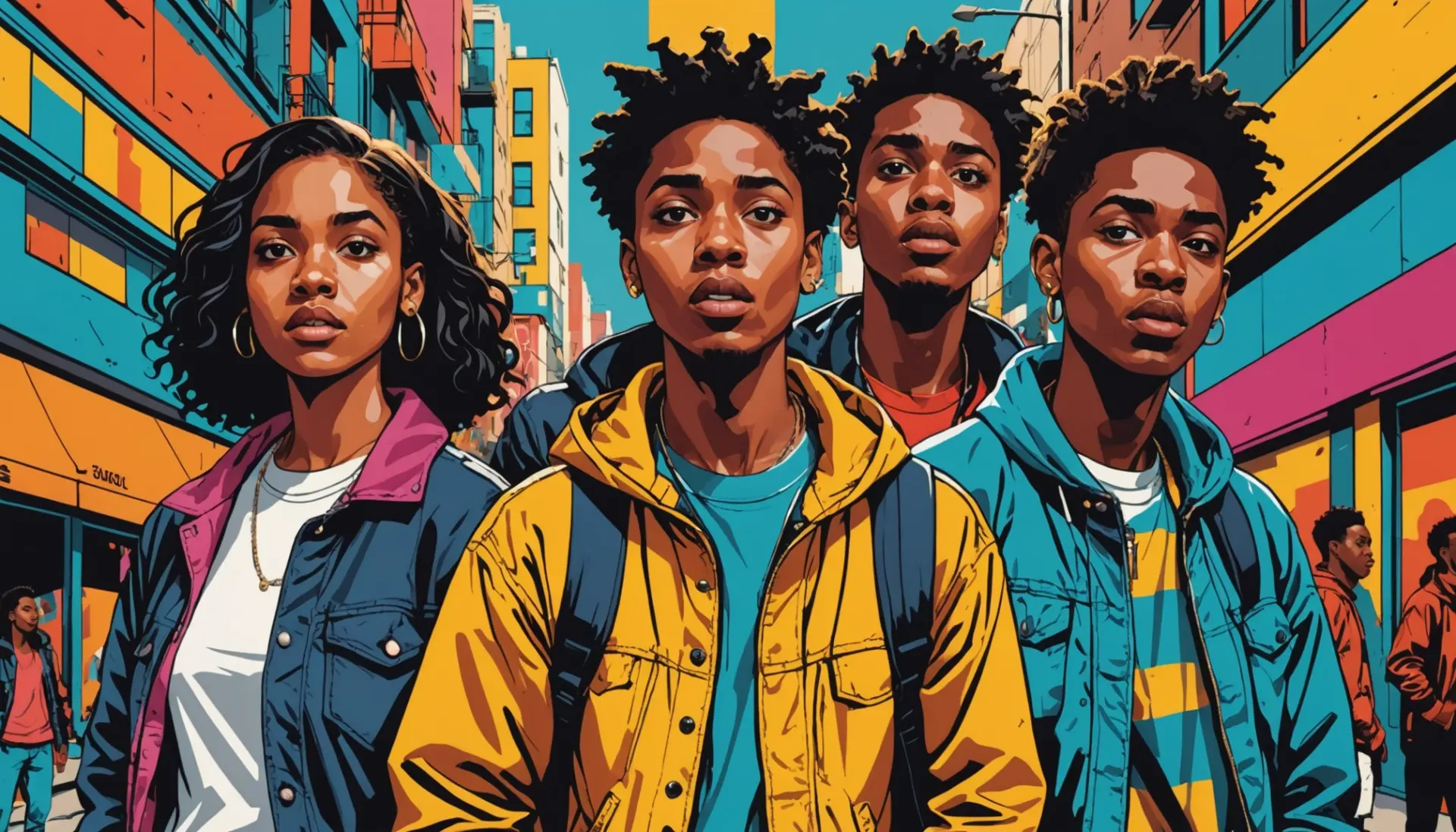 Editorial illustration showing people reacting to the phrase 'hole' with varied expressions, representing the slang term hole slang meaning