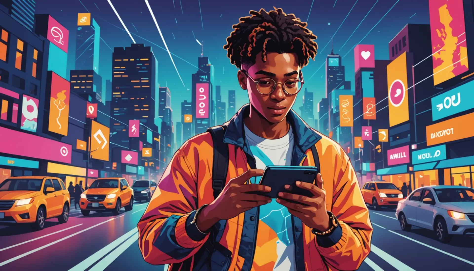 Illustration showing a phone with Snap Map and the phrase what does request location mean on snapchat represented visually