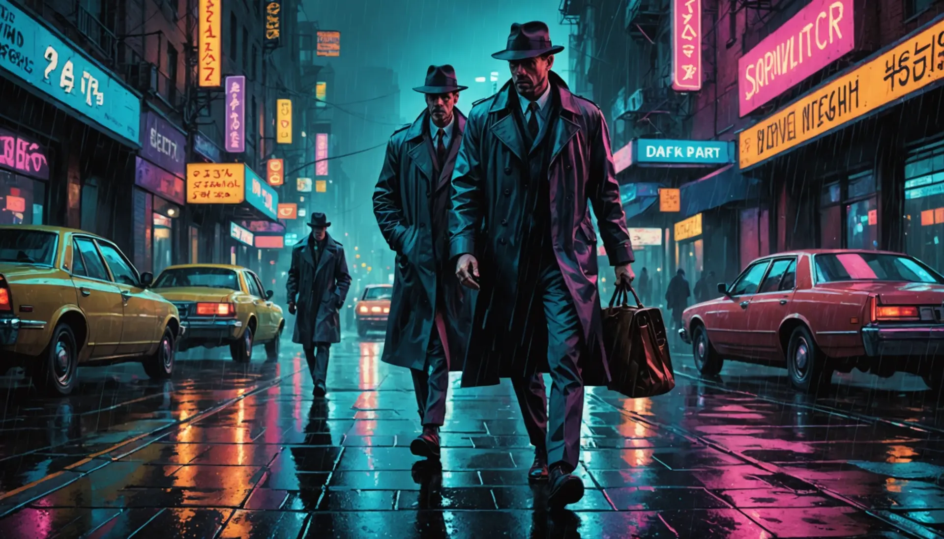 Editorial illustration showing a vintage detective, representing what does gumshoe mean