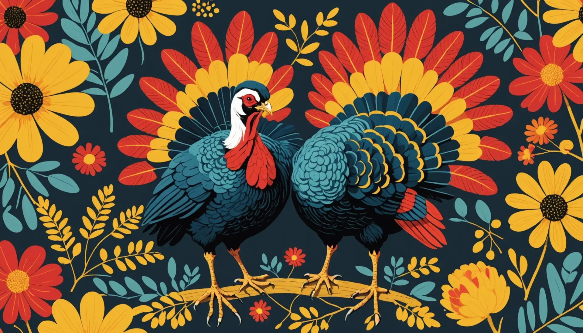 Illustration of the phrase what does wattle mean showing a turkey wattle and golden wattle flowers