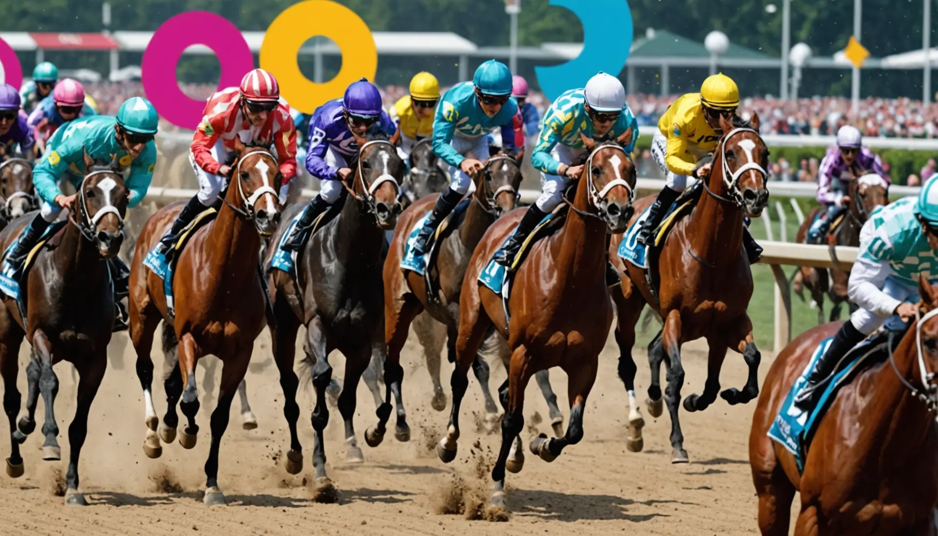 Editorial illustration showing a horse racing program with the letters SCR highlighted, what does scr mean in horse racing