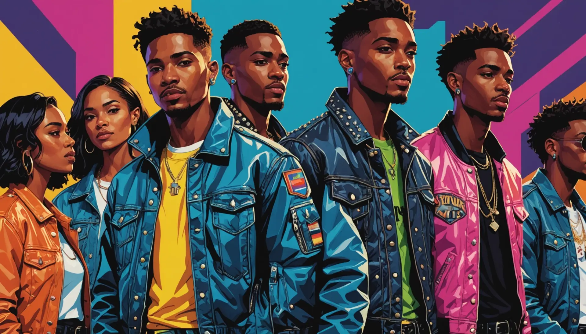 Illustration showing diverse people and the phrase stud meaning urban dictionary represented visually