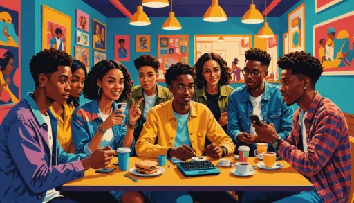 Editorial illustration showing diverse people and the phrase what does franci mean as a visual clue