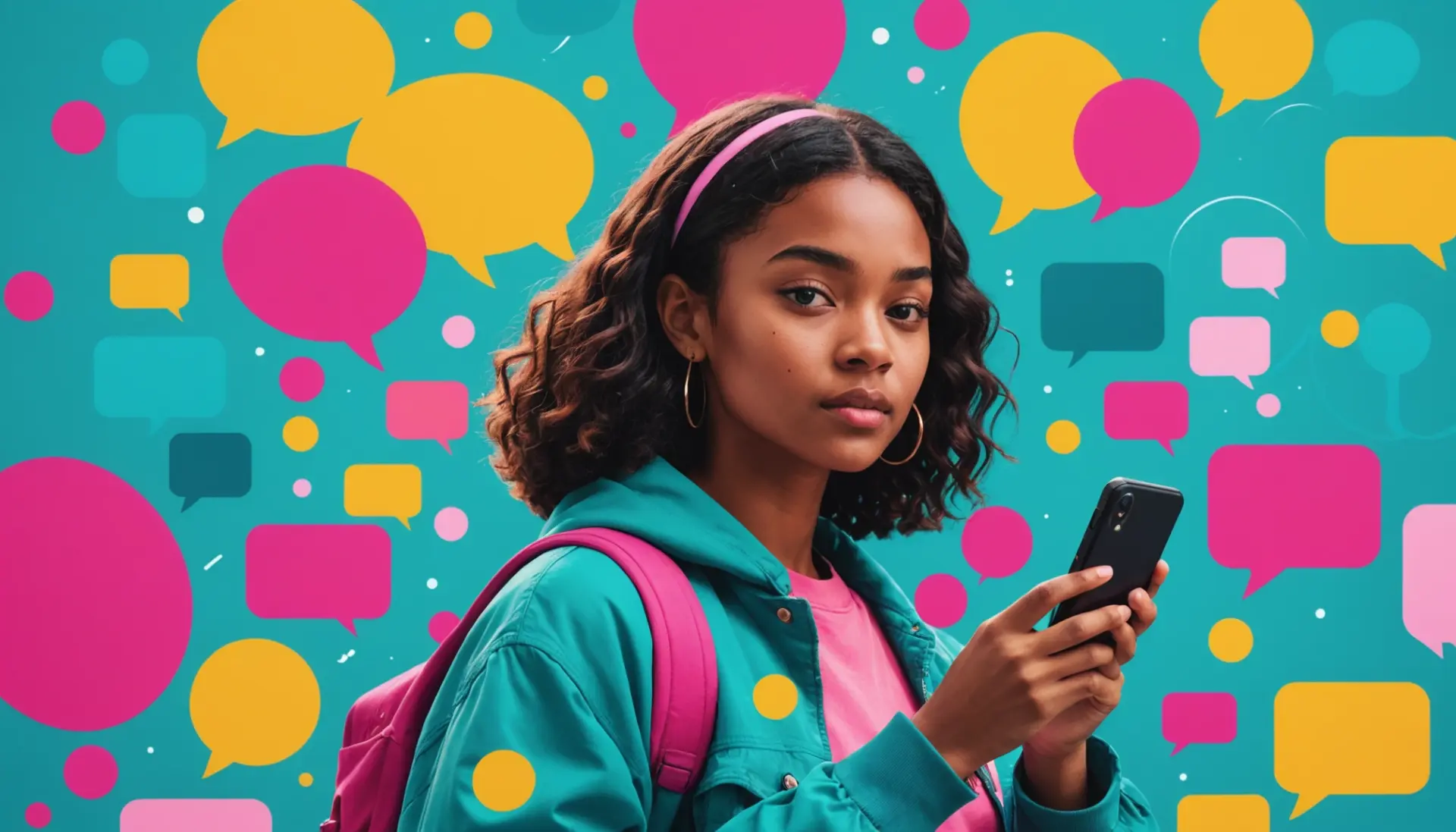 Editorial illustration about how to hide instants on instagram, phone with privacy icons