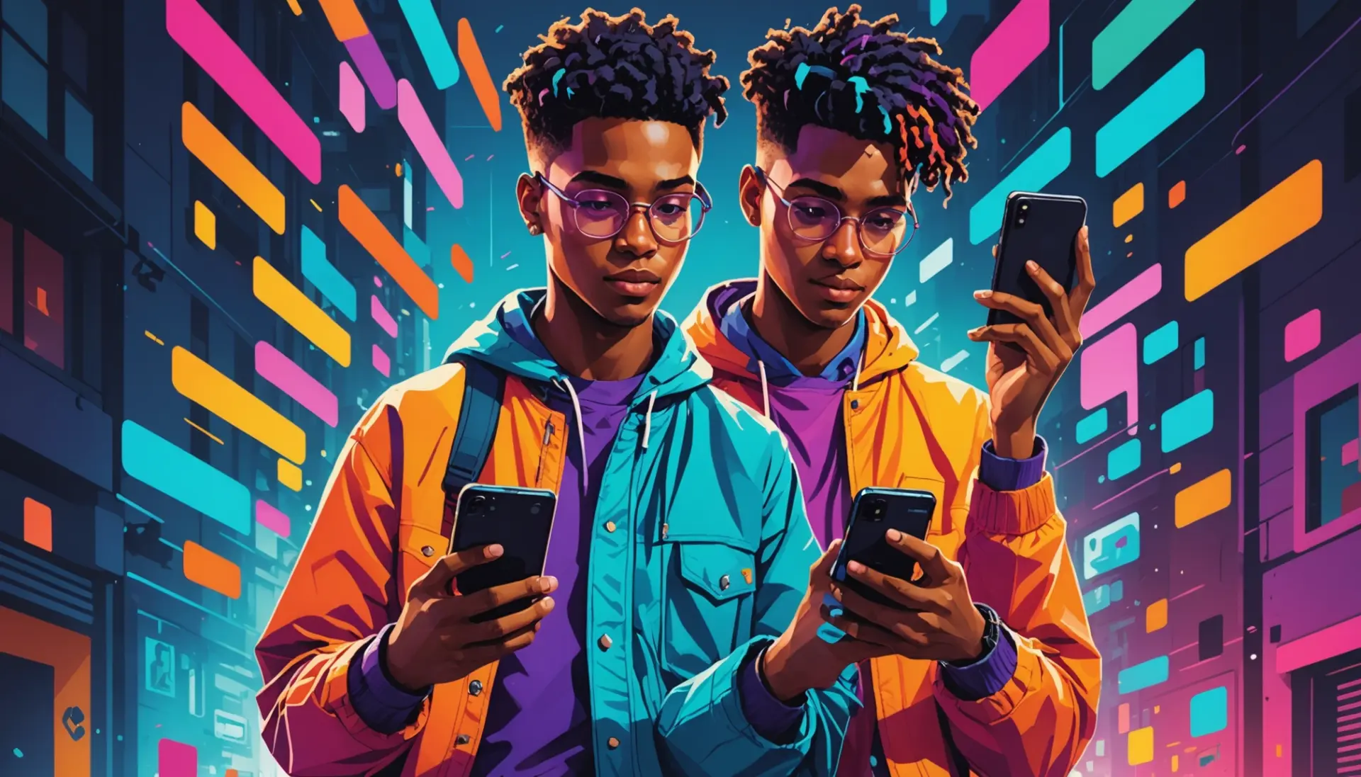 Illustration showing a phone and Instagram interface with the phrase how do instants work on instagram visible conceptually