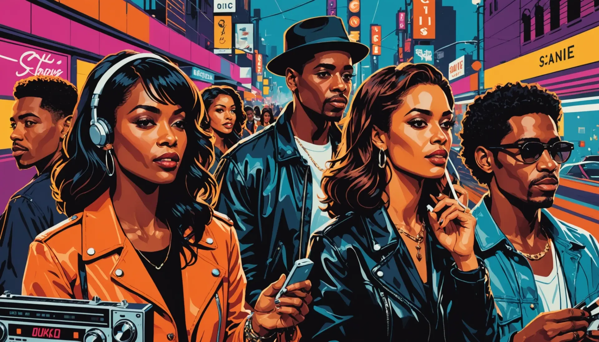 Editorial illustration showing a collage of slang clues and cues related to cocaine slang names