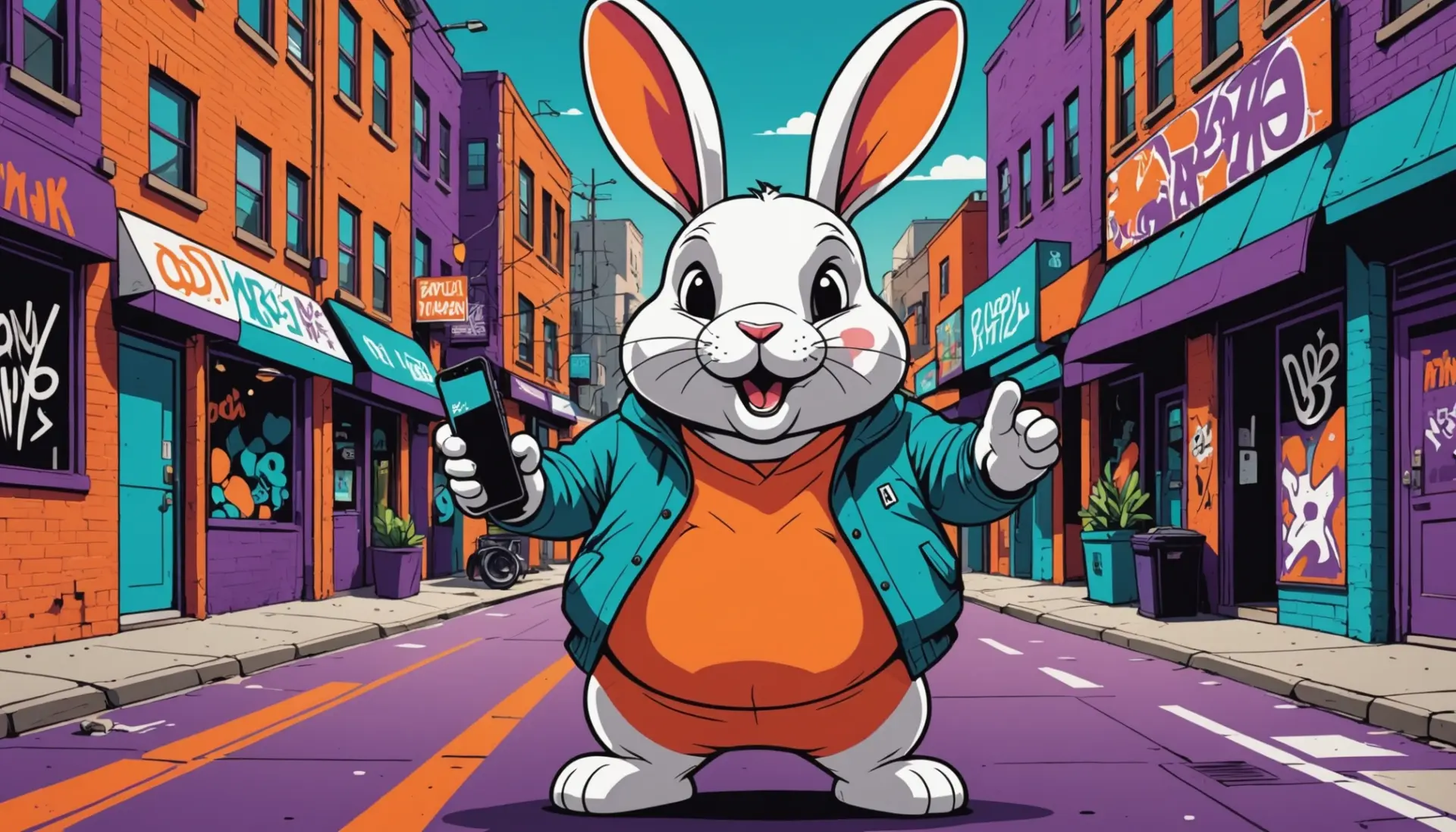 Editorial illustration of a chunky cartoon rabbit representing what does chungus mean