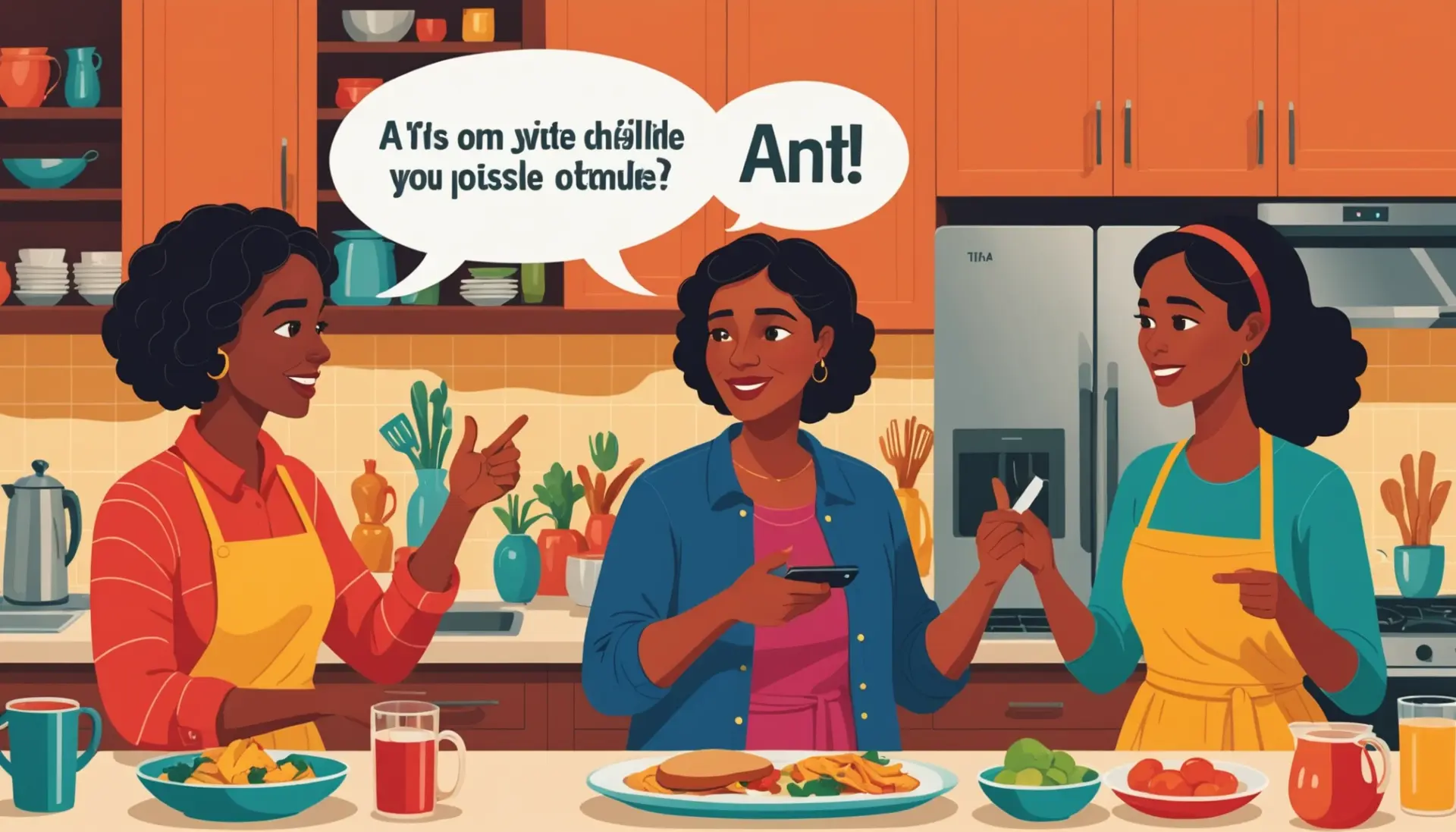 Editorial illustration about tia meaning urban dictionary showing texting and Spanish family references