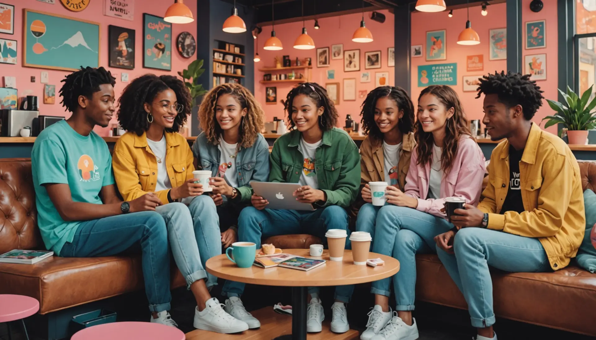 Editorial illustration showing people discussing what does warm milk mean in urban dictionary