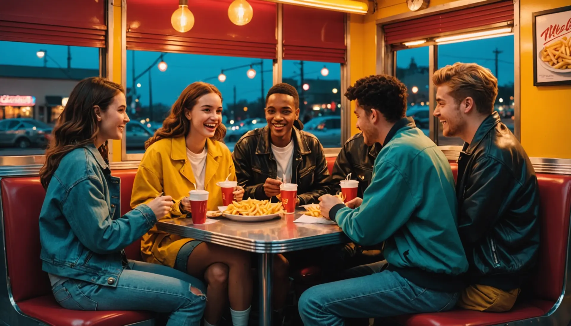 Editorial illustration depicting people joking about what does getting french fries mean sexual