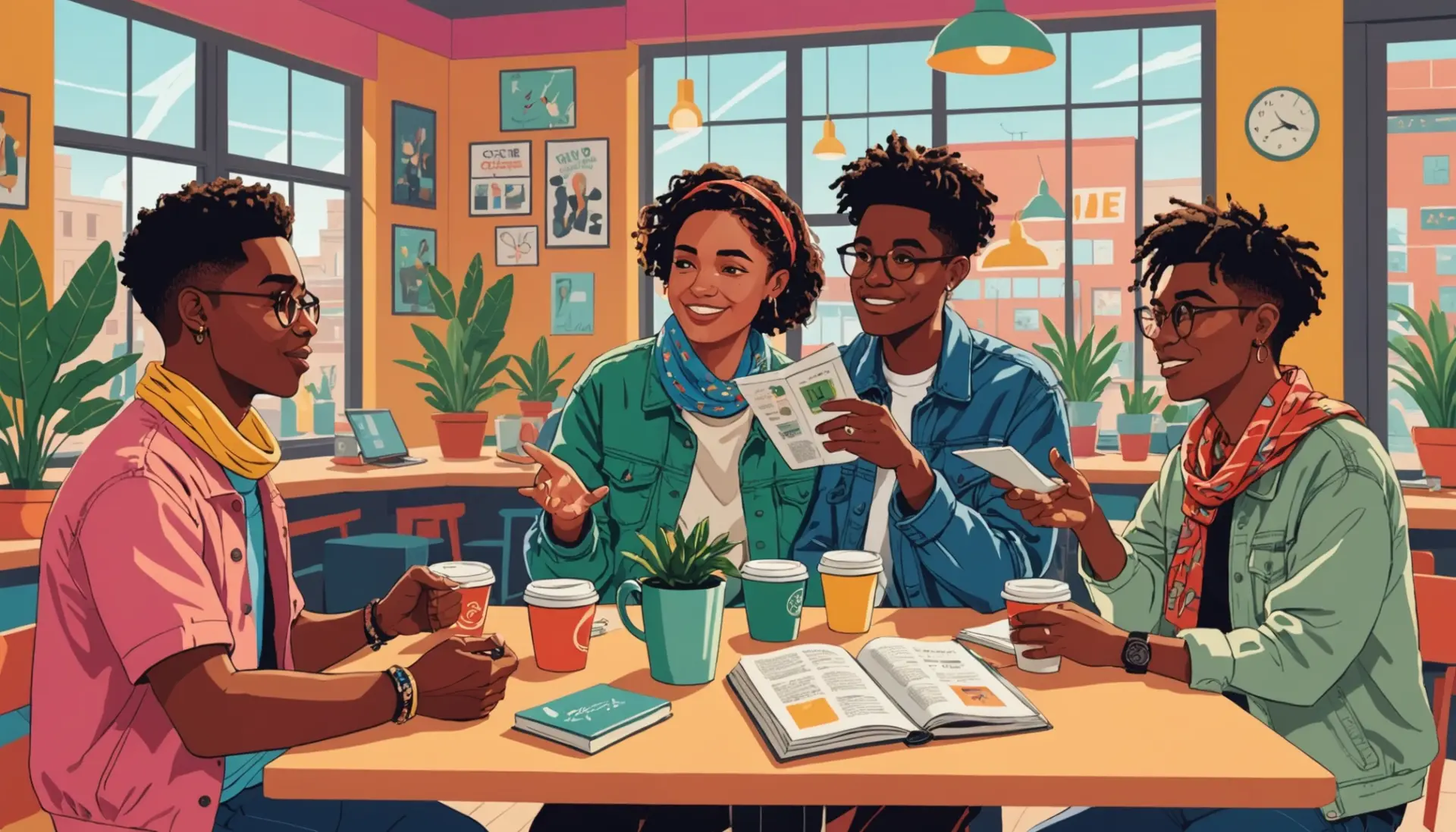 Editorial illustration showing people debating what does strunk mean