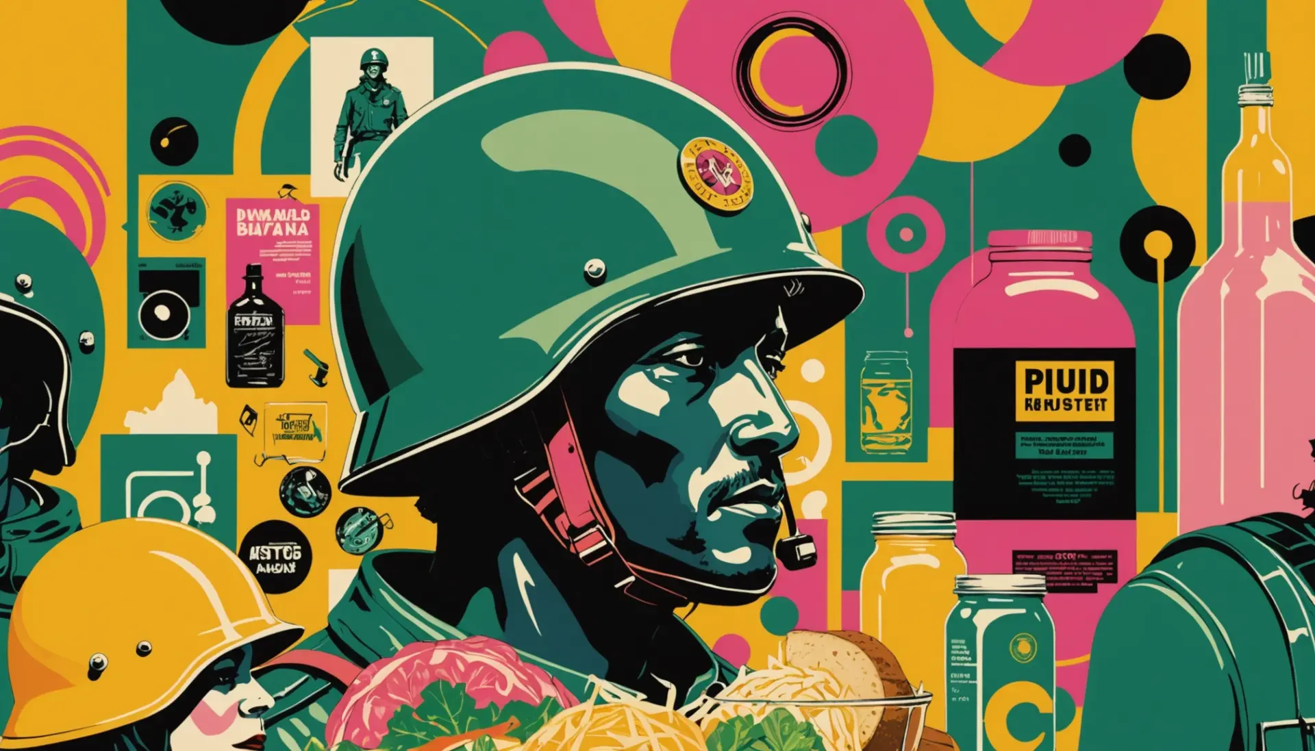 Editorial illustration representing krauts slang meaning