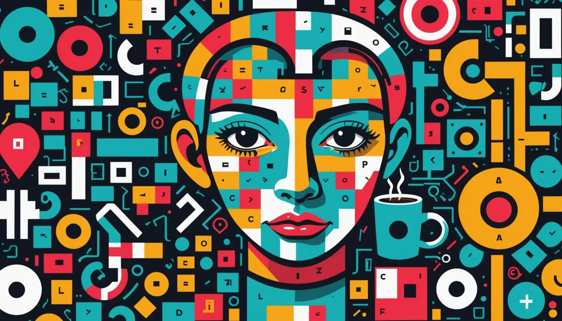Editorial illustration showing a playful nose with crossword tiles and the phrase nose in slang crossword clue visually implied