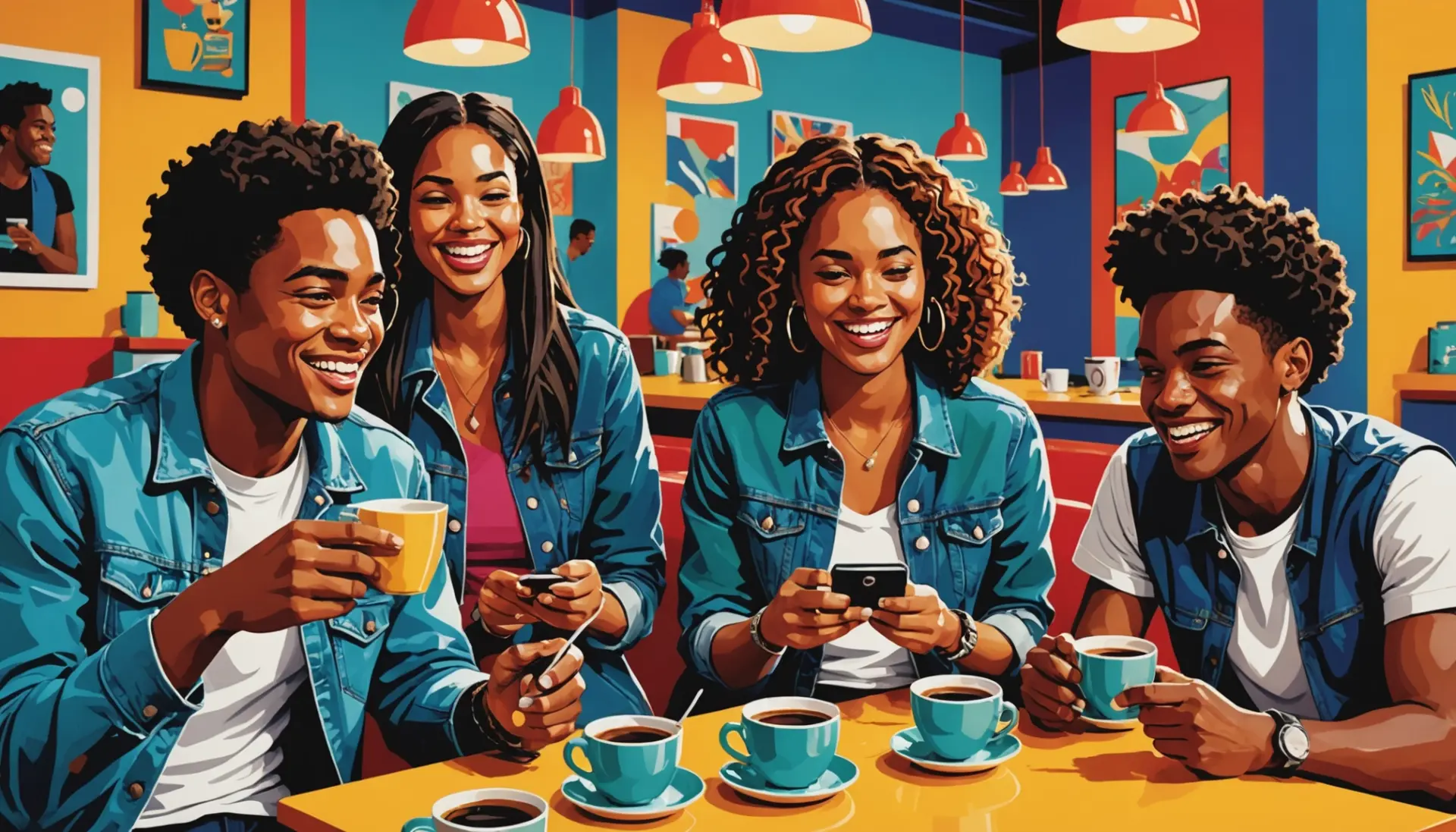 Editorial illustration showing people chatting with speech bubbles, highlighting the phrase what does just&t mean