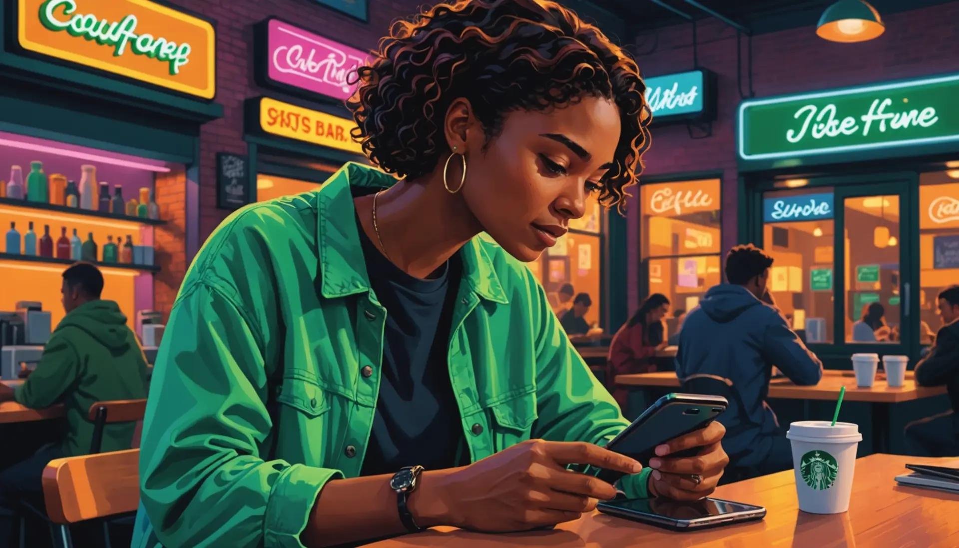 Illustration showing a smartphone with a green dot near a Snapchat profile, caption referencing what does the green dot on snapchat profiles mean