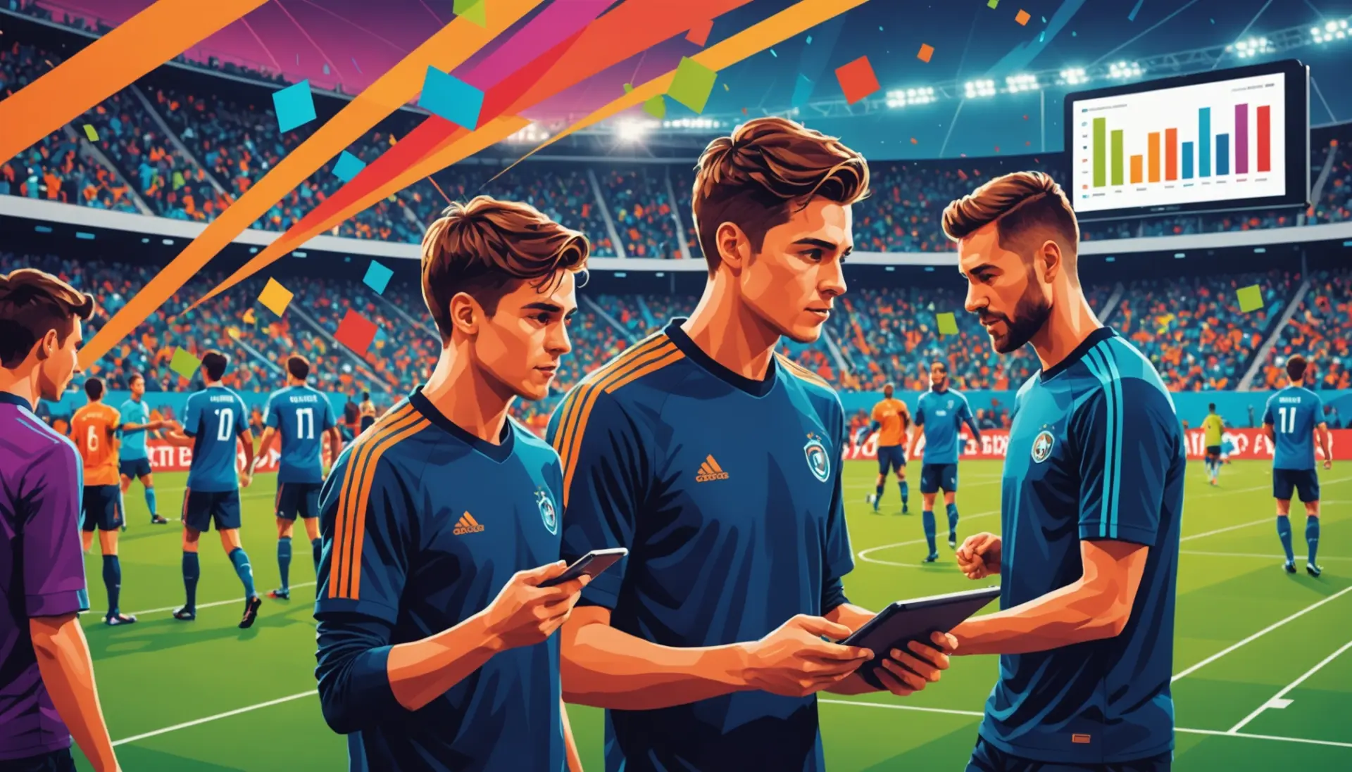 Illustration showing the phrase what does xg mean in soccer with visual cues of expected goals