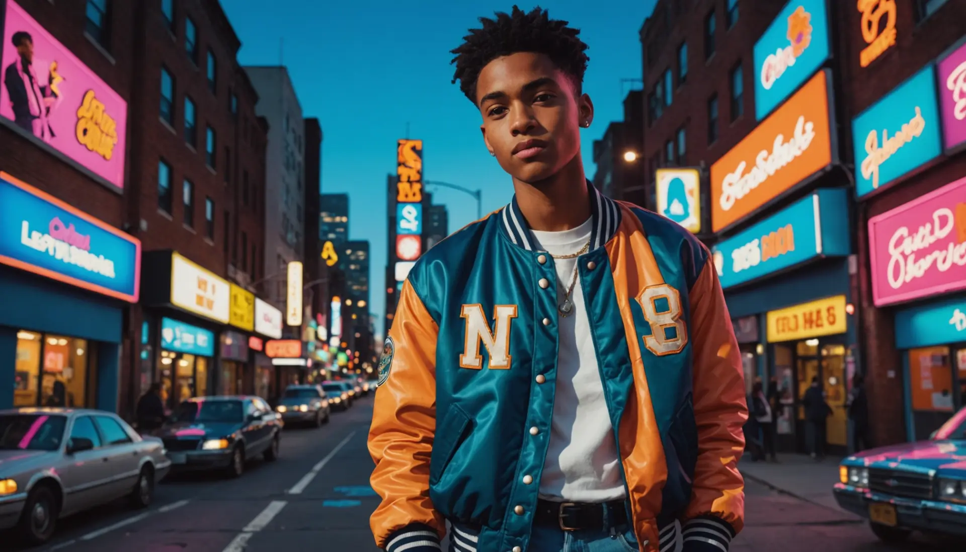 Editorial illustration of a vintage letterman jacket, highlighting the letterman meaning slang