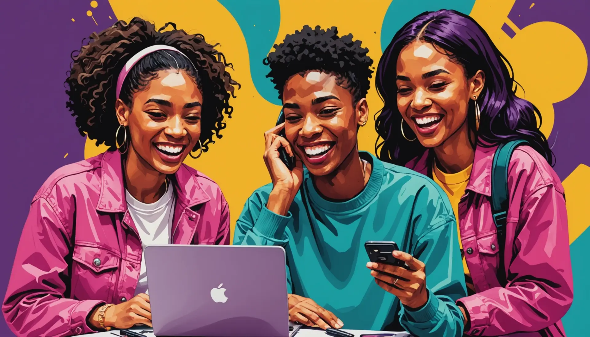 Editorial illustration of people reacting to the phrase urban dictionary barb