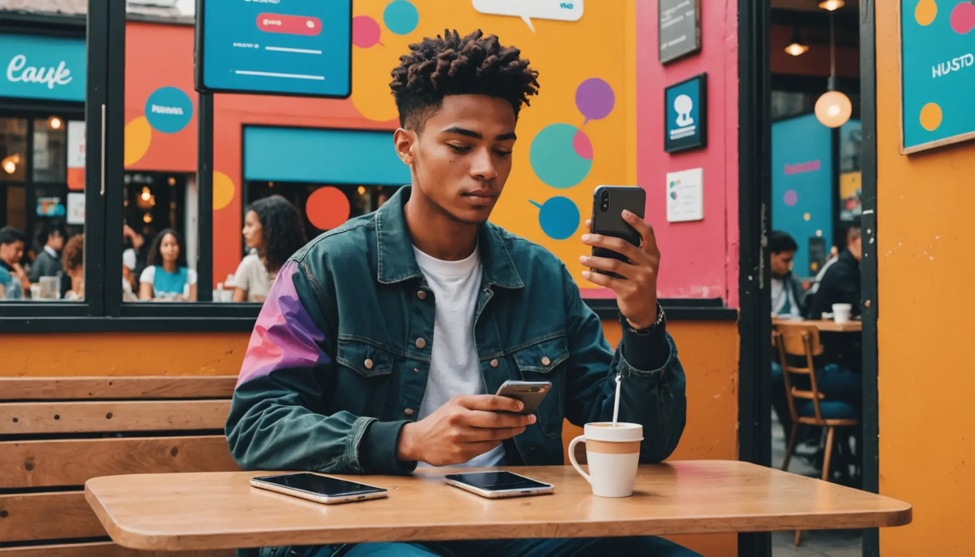Illustration showing someone deciding how to block someone on instagram on their phone, how to block someone on instagram
