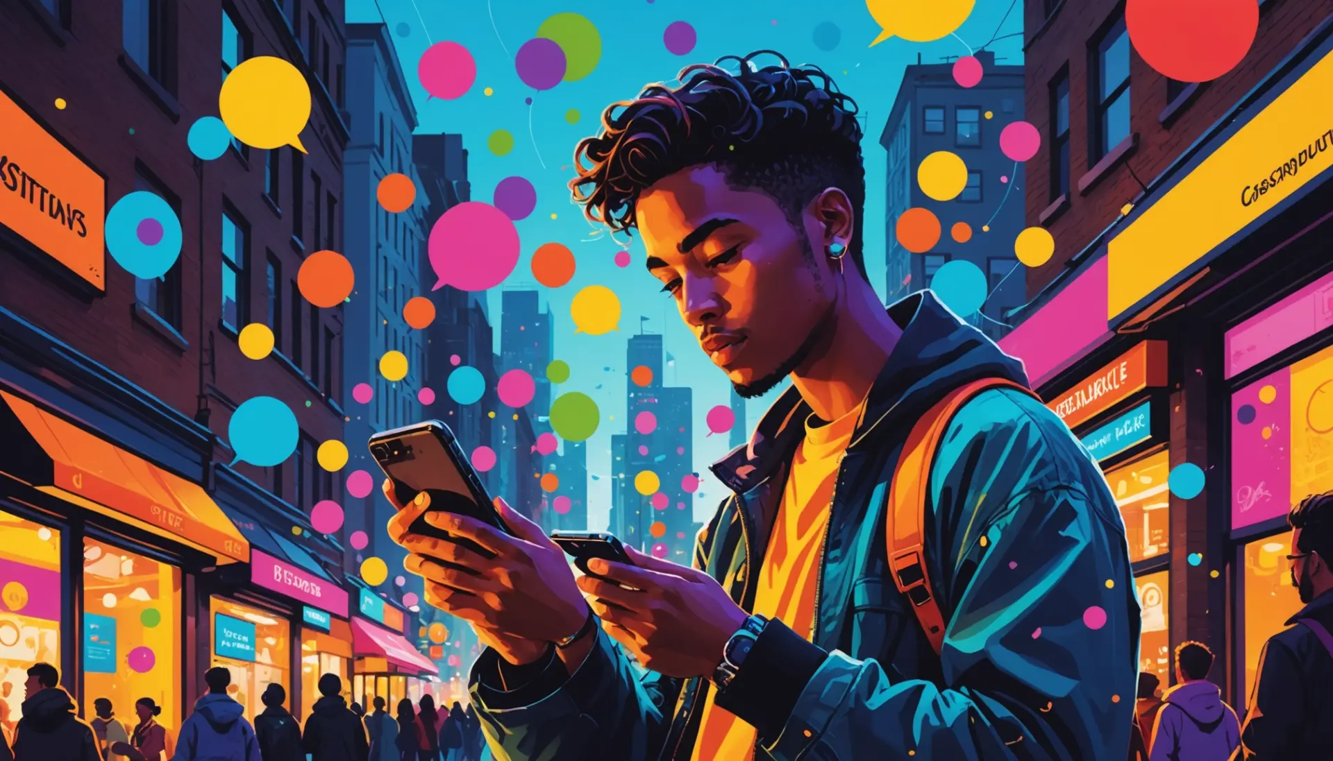 Illustration showing a phone notification about what does notify with chat preview mean on snapchat