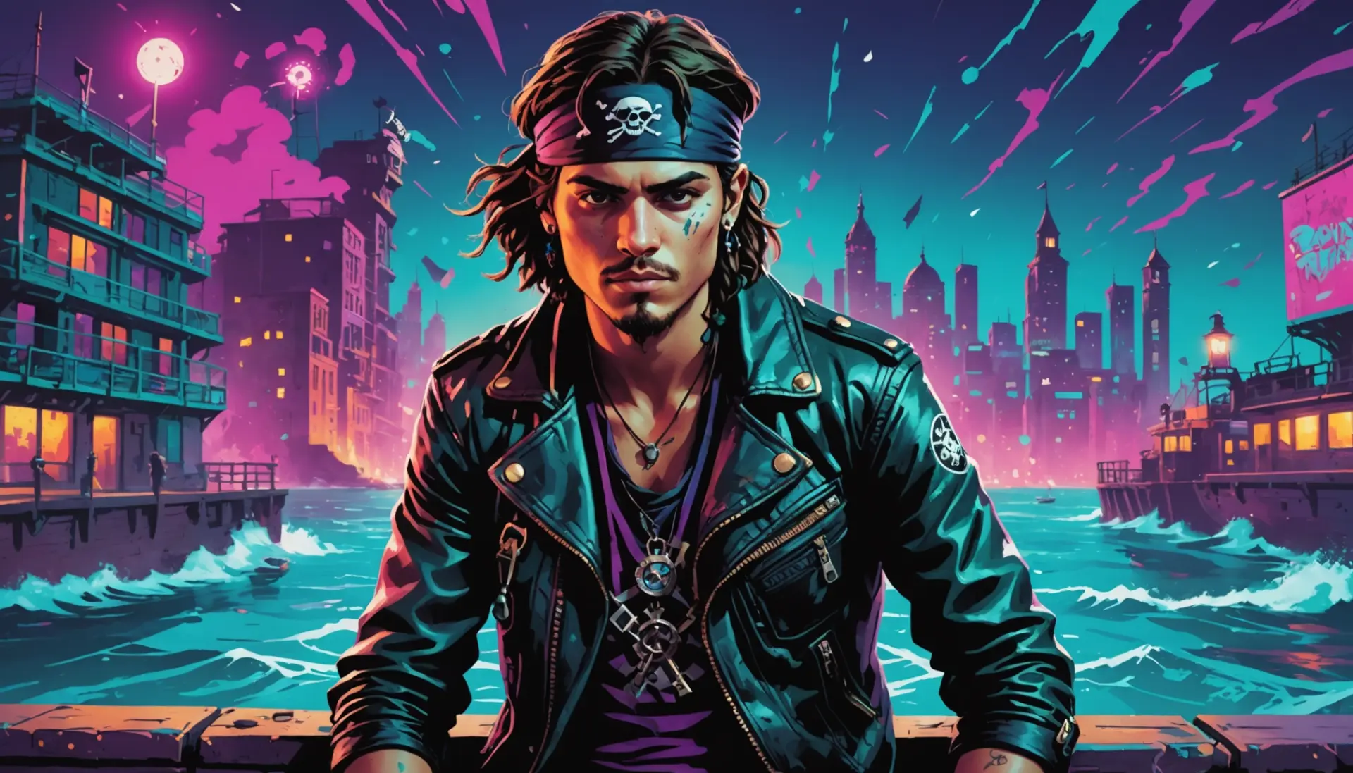 Editorial illustration showing Harry Hook vibe with the phrase what does hk mean in descendants in context