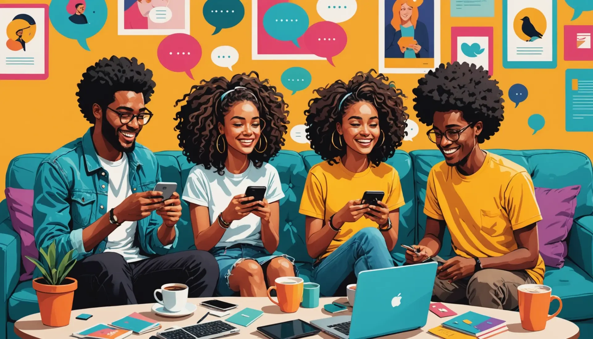 Editorial illustration of people using slang asking what is a bird urban dictionary