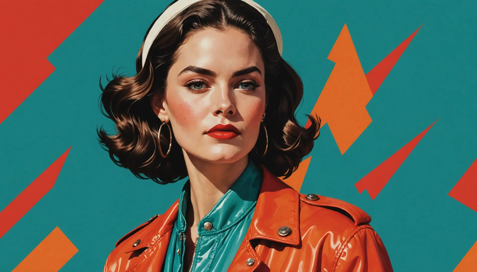 Editorial illustration of a woman with bold red lips captioned by the concept hot lips houlihan urban dictionary