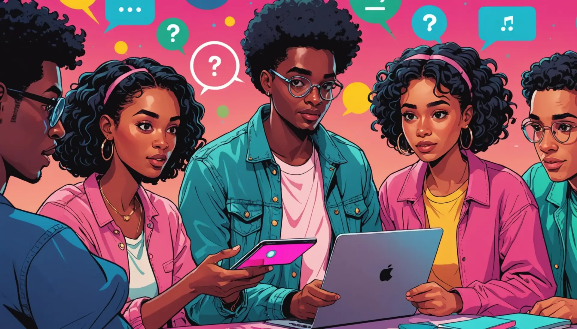 Editorial illustration showing people arguing online about the term shill urban dictionary