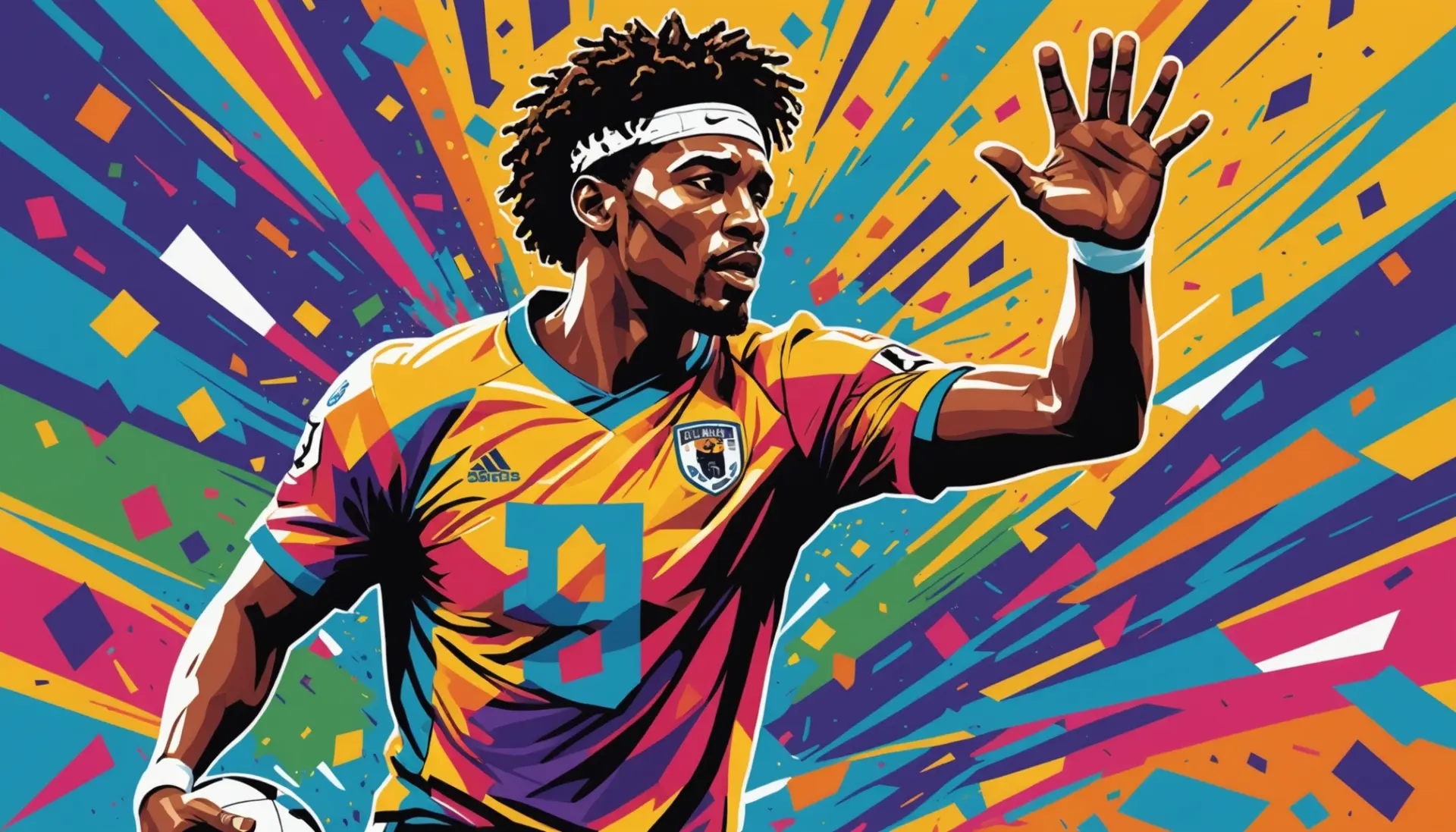 Editorial illustration showing a football player with question marks and a waiver wire, representing what does waived mean in nfl