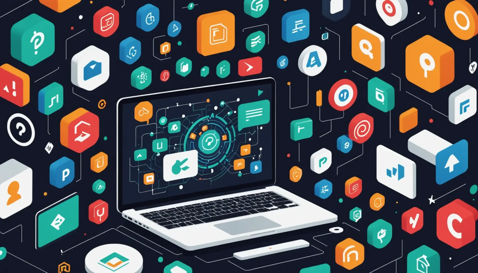 Editorial illustration showing the concept of what is white text in ai with hidden text elements in an image
