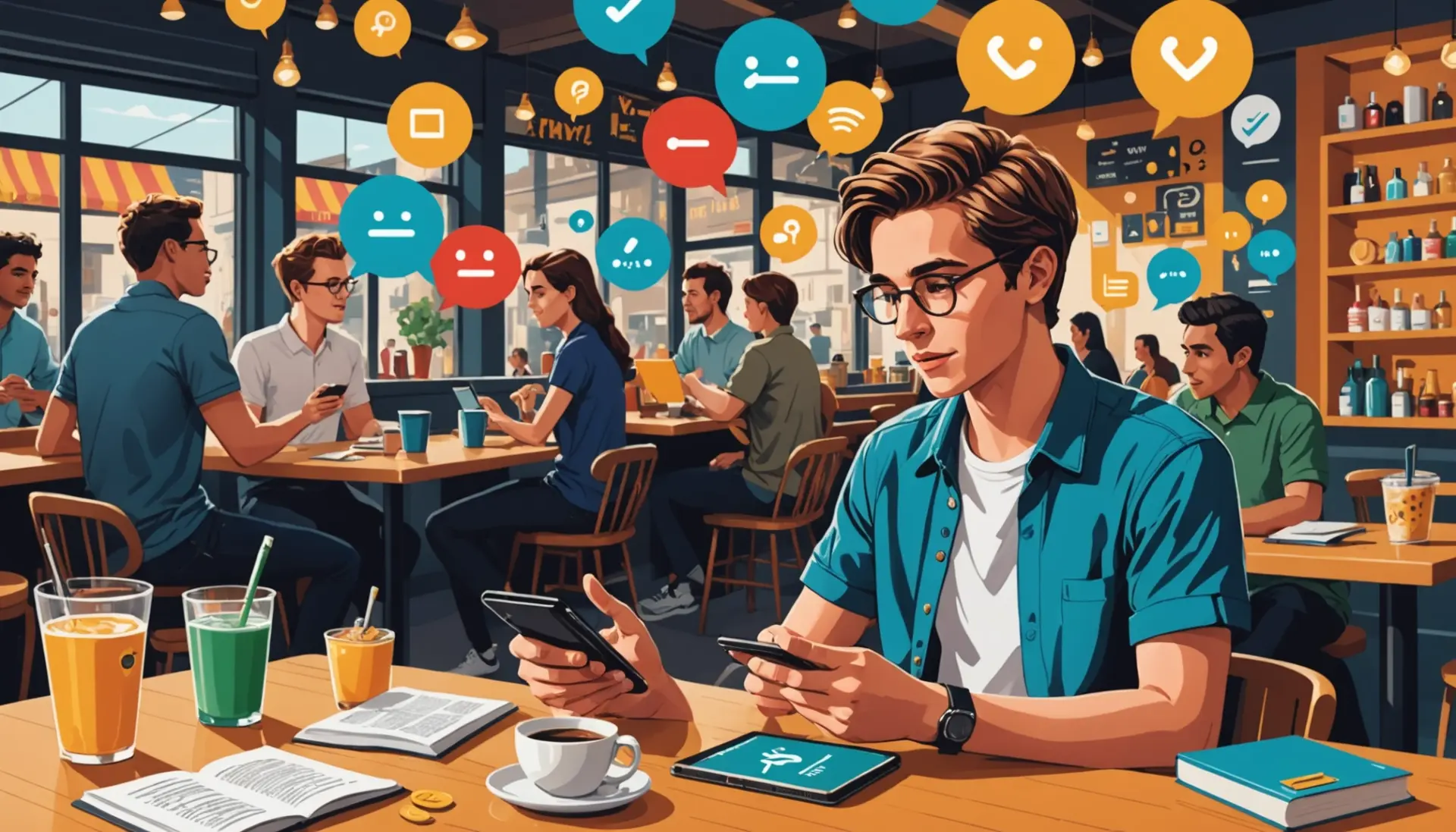 Editorial illustration representing the slang phrase what does rand mean with colorful, urban imagery
